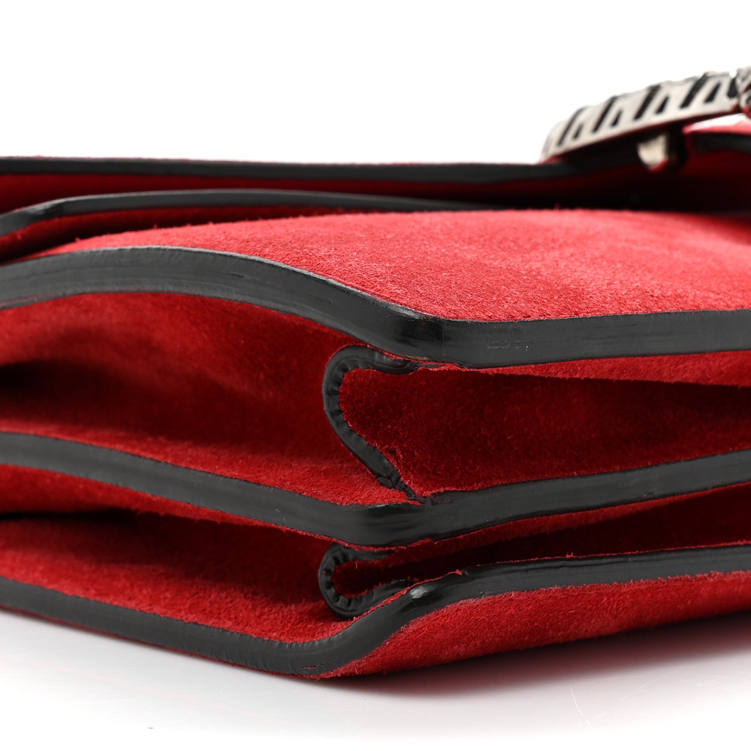 Gucci Suede Vitello Velvet Small Dionysus Shoulder Bag Vulcanic Red 11 of 15
