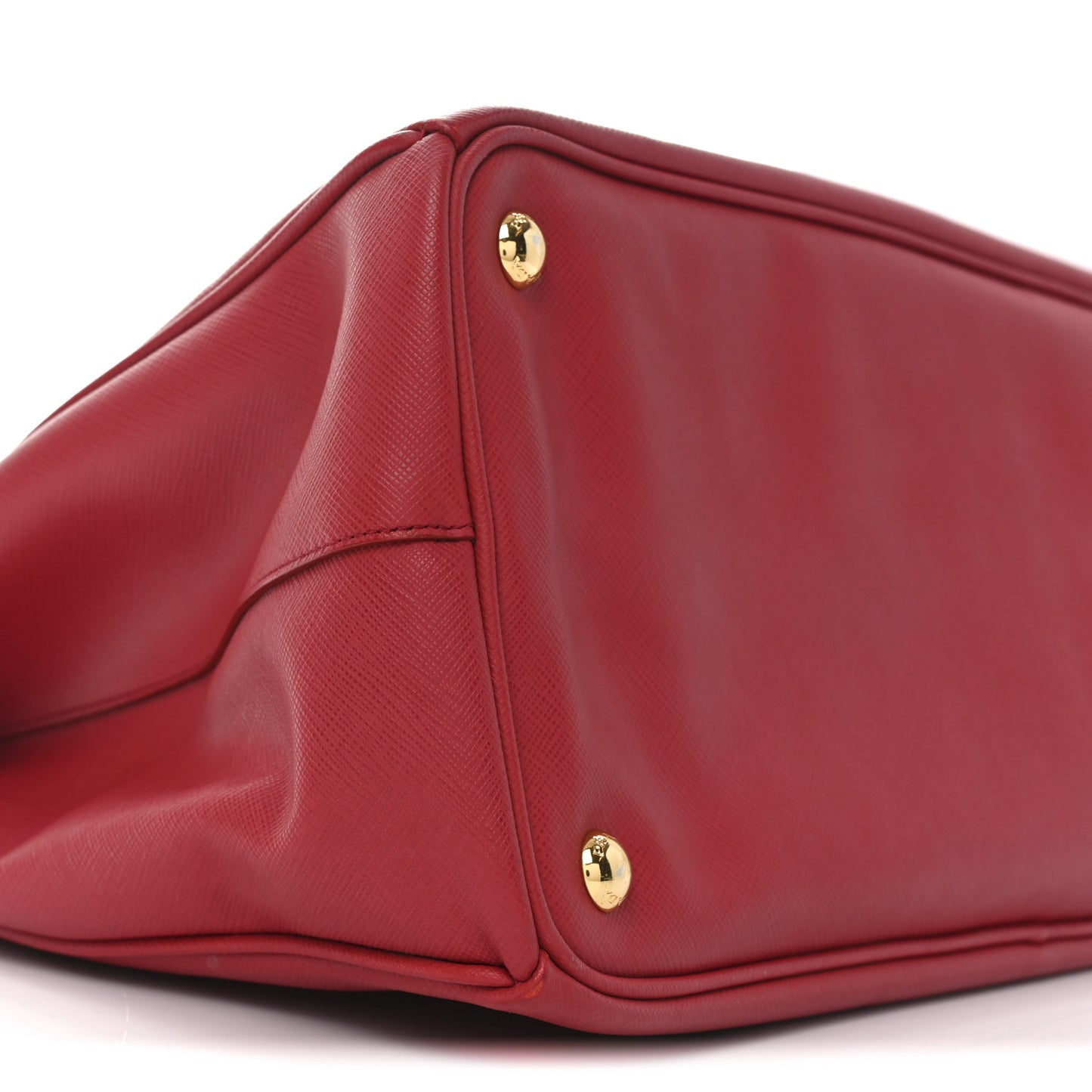 Saffiano Lux Large Galleria Double Zip Tote Fuoco