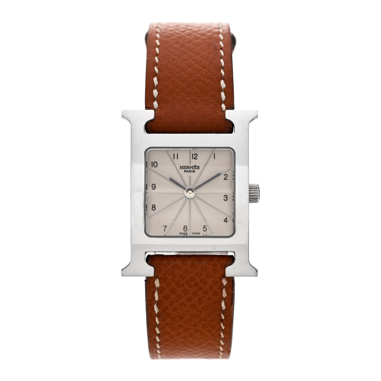 Stainless Steel Epsom 21mm Heure H Hour Quartz Watch Gold