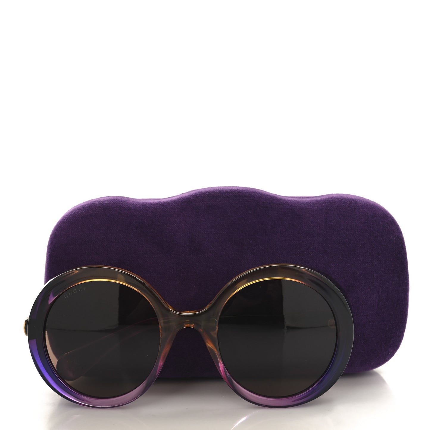 Acetate Round GG Sunglasses GG0367S Purple