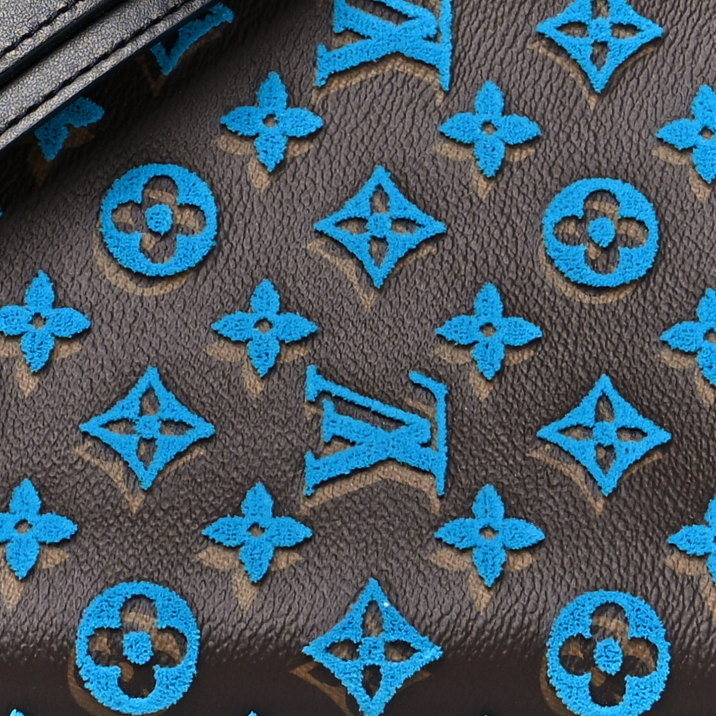 Monogram Tuffetage Triangle Messenger Turquoise