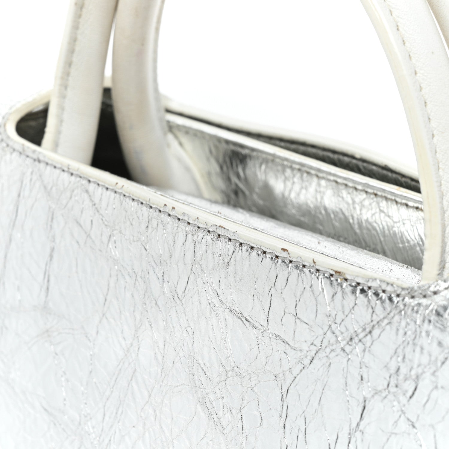 Christian Dior Metallic Calfskin Medium Diorever Flap Silver 15 of 21
