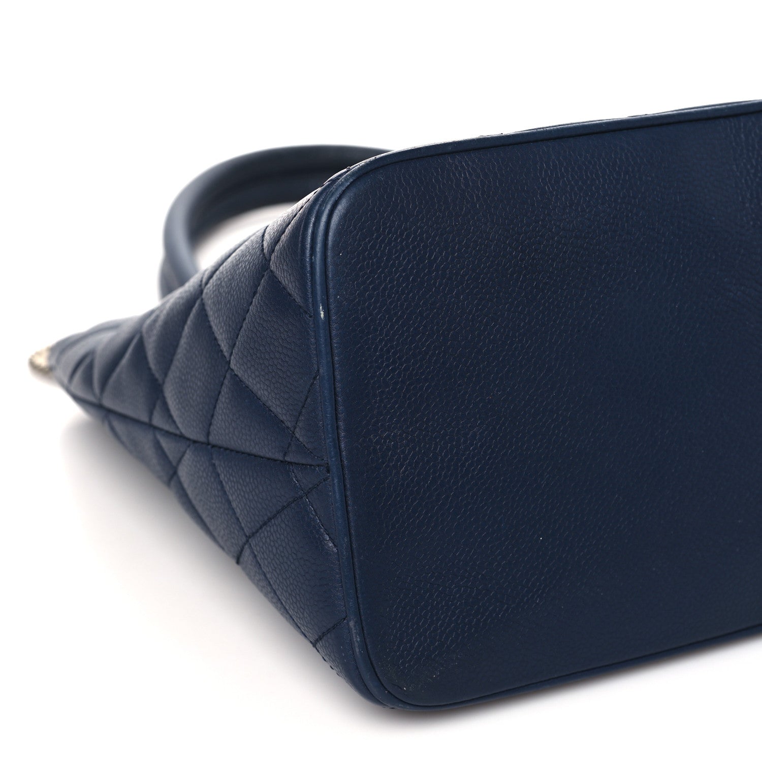 Chanel Caviar Quilted Medallion Tote Blue 4 of 13