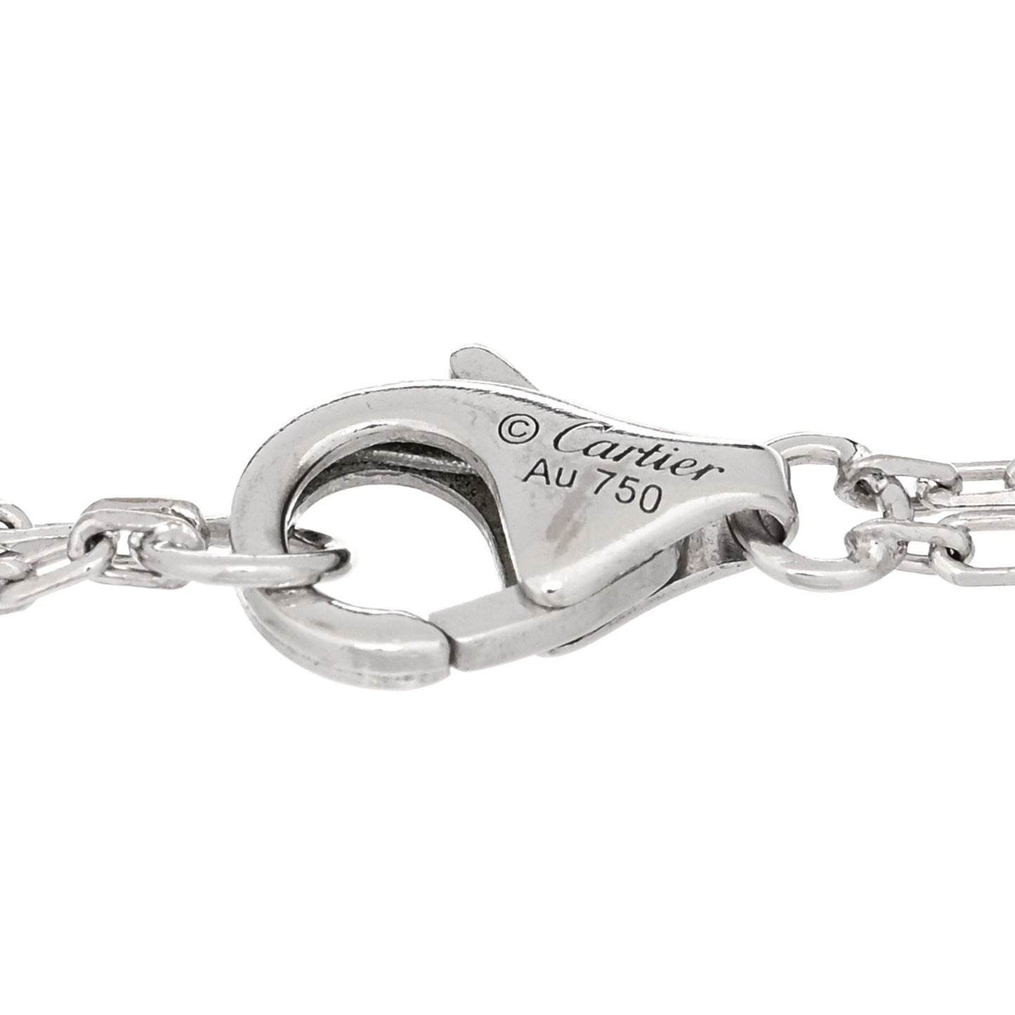 18K White Gold Diamond LOVE Bracelet