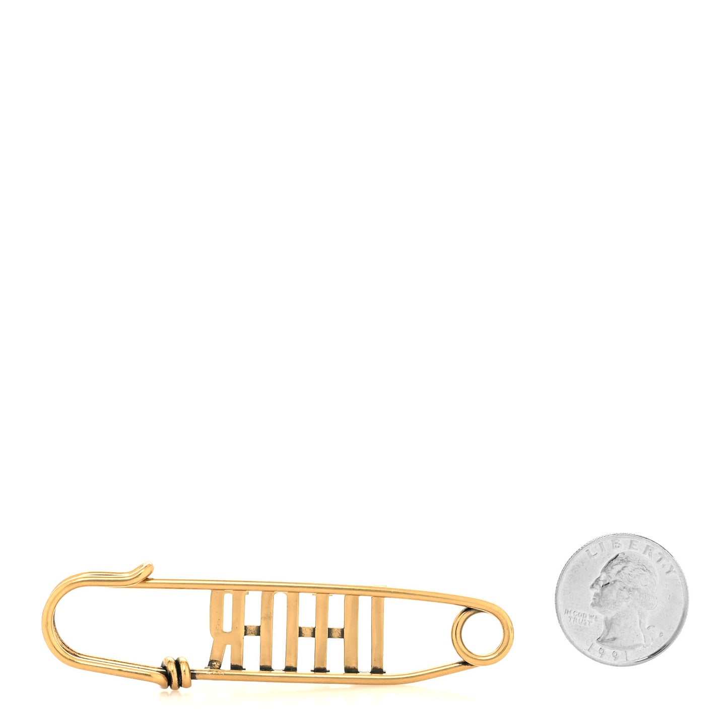 Logo Brooch Gold