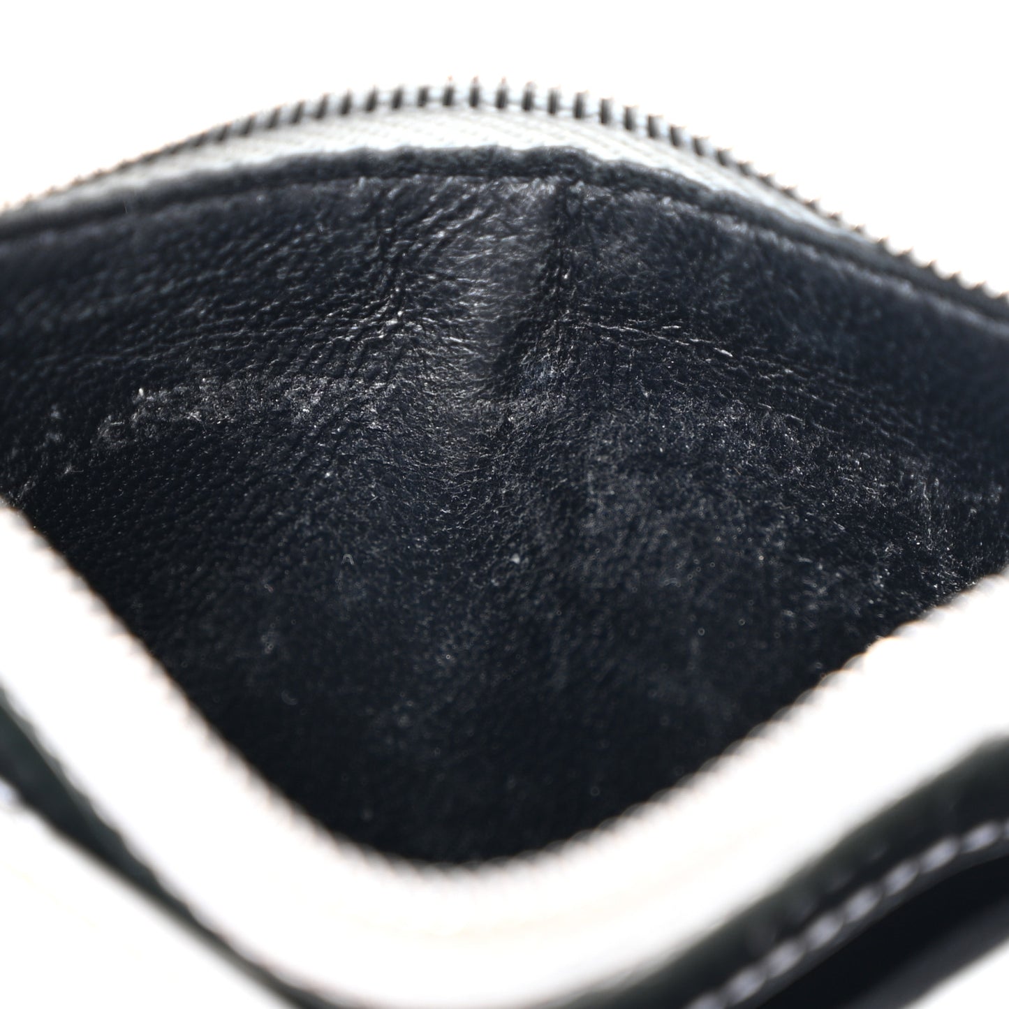 Metallic Calfskin Crocodile Embossed Hourglass Long Coin Case Card Holder Silver
