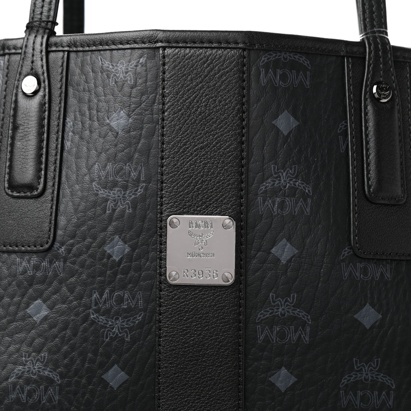 Visetos Large Liz Reversible Shopper Tote Black
