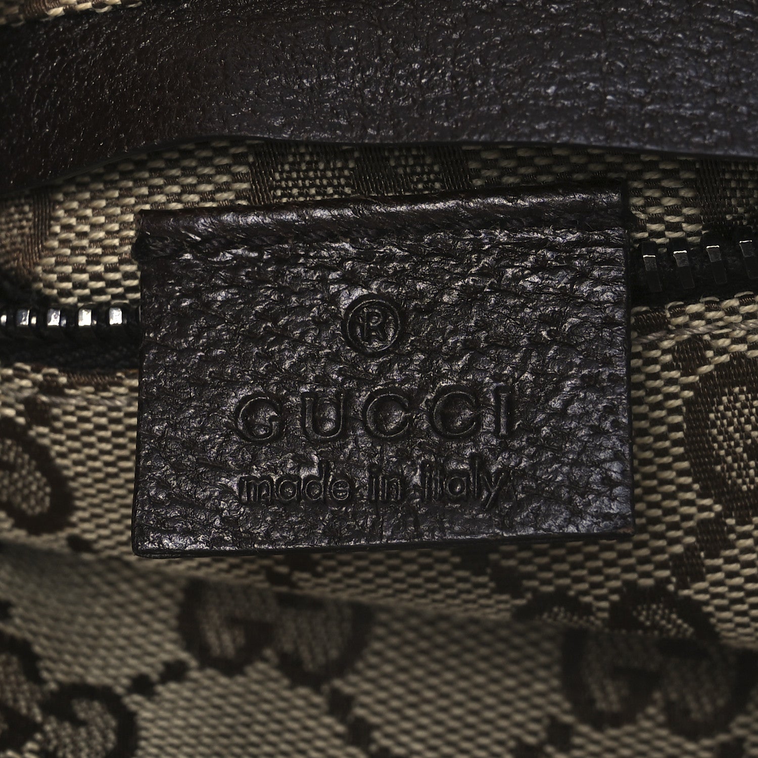 Gucci GG Monogram Double Pocket Belt Bag Dark Brown 6 of 10