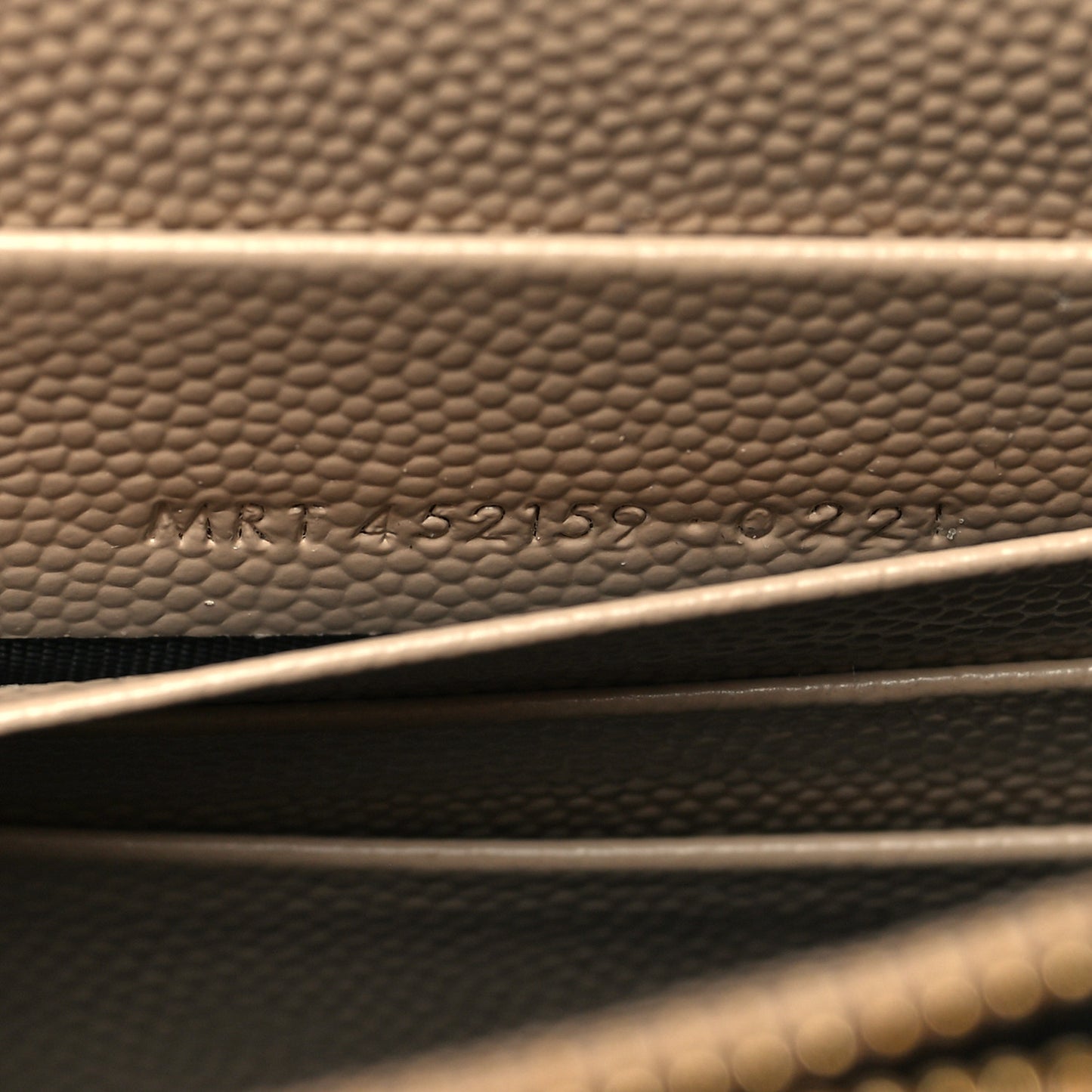 Grain De Poudre Classic Monogram Kate Tassel Chain Wallet Dark Beige