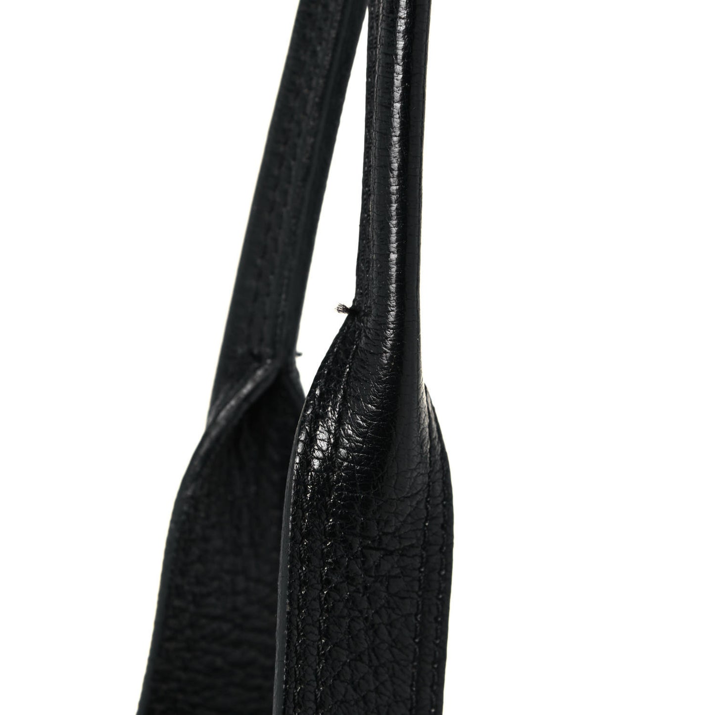 Stone Polished Goatskin Maggie Shoulder Bag Black