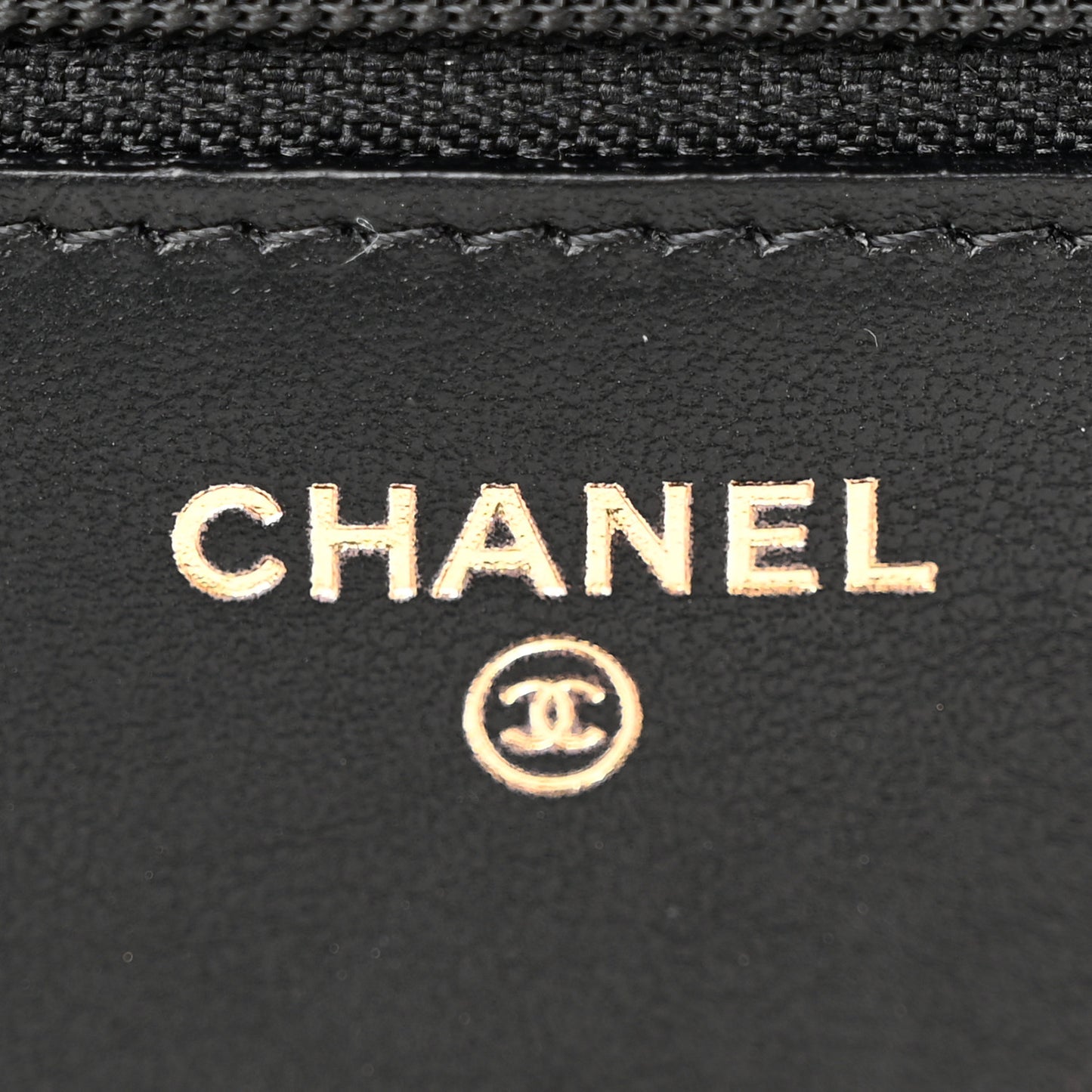 Caviar Quilted Boy Wallet On Chain WOC Black