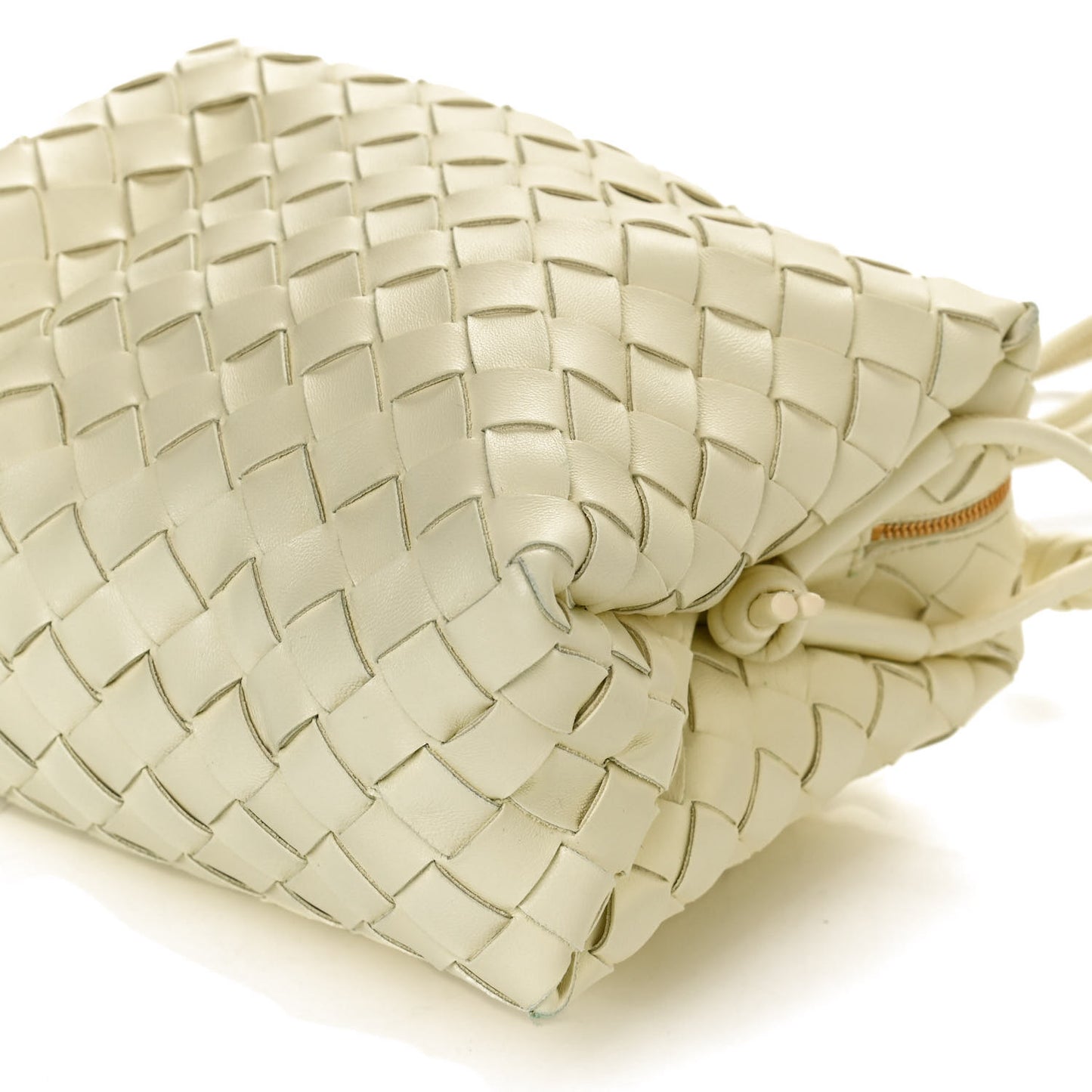 Nappa Intrecciato Small Loop Camera Bag Lemon Washed
