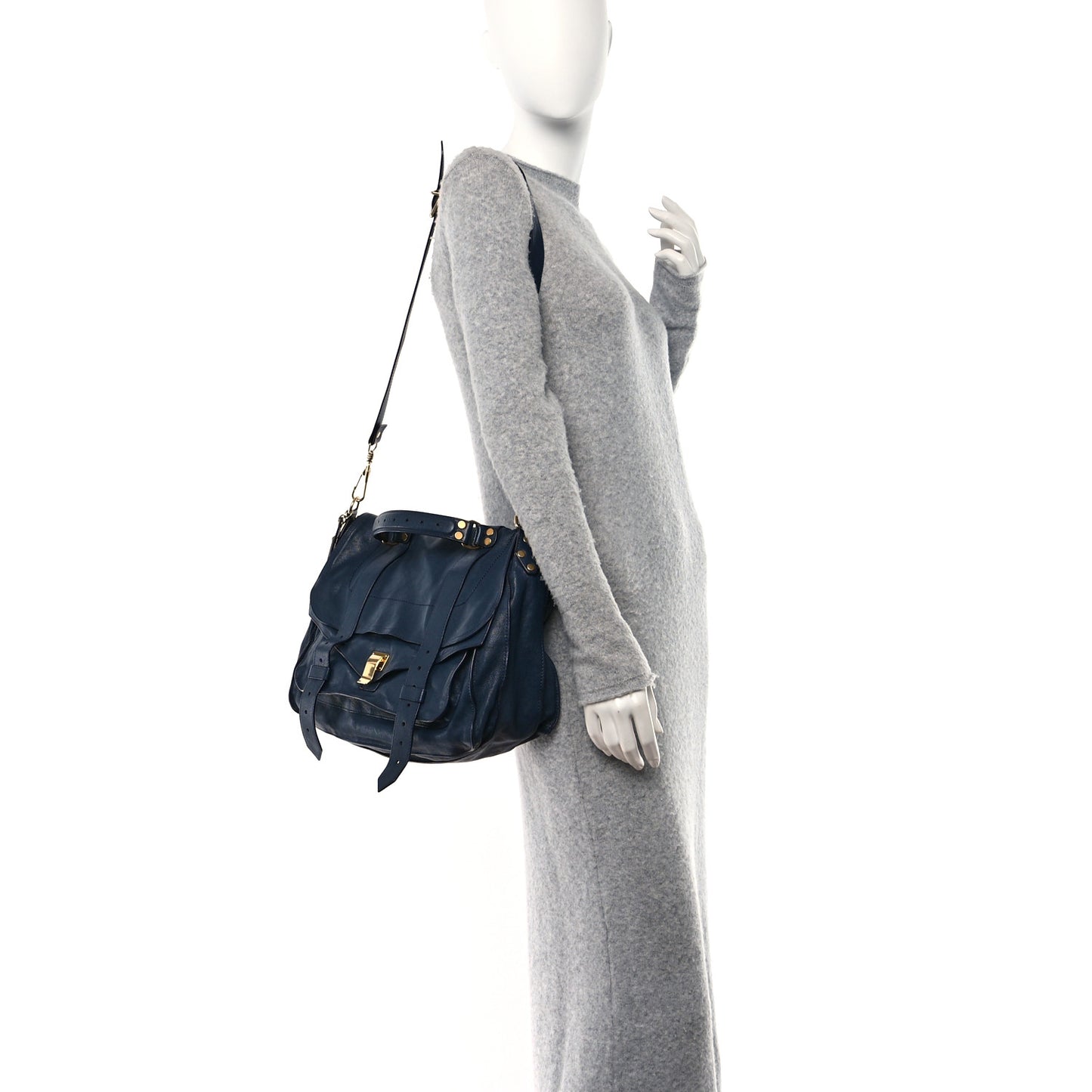 Lambskin Medium PS1 Satchel Midnight