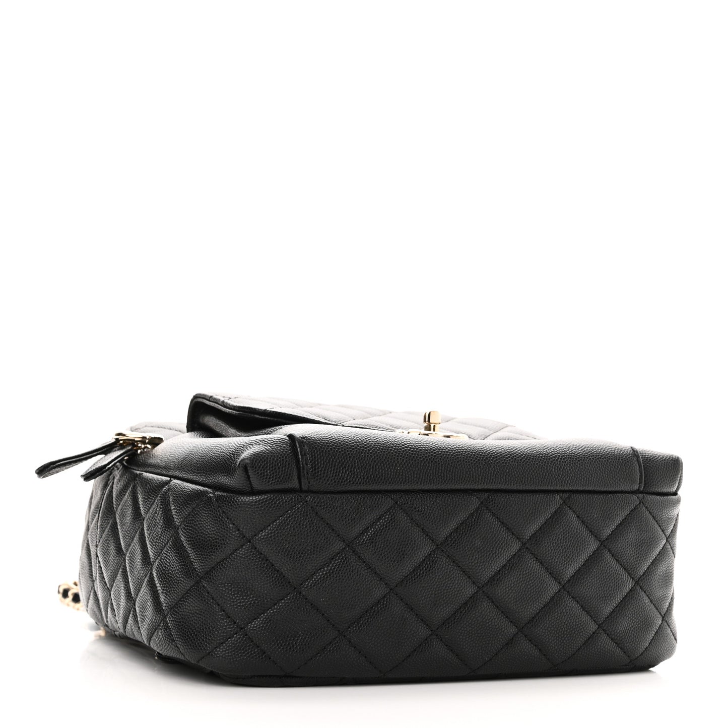 Caviar Quilted Medium Zip Around Backpack Black