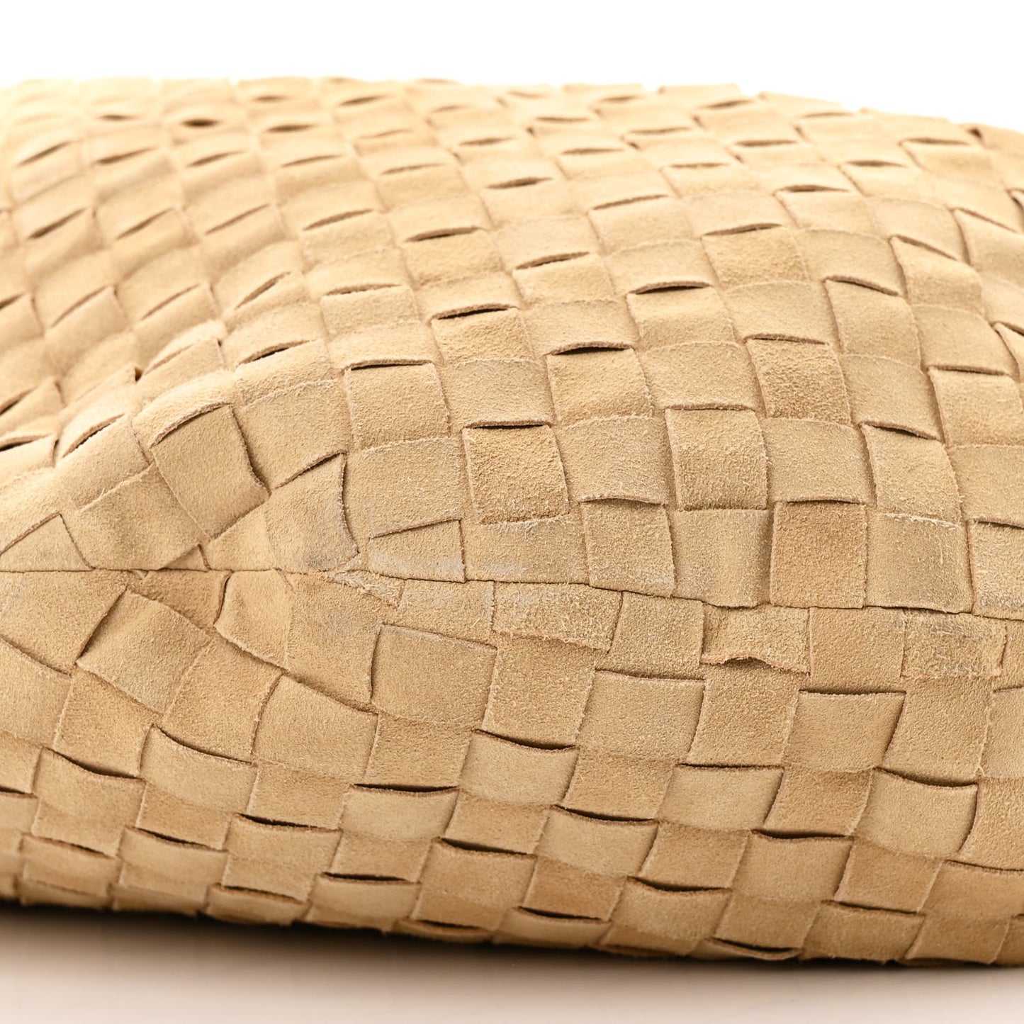 Suede Intrecciato Small Jodie Sand