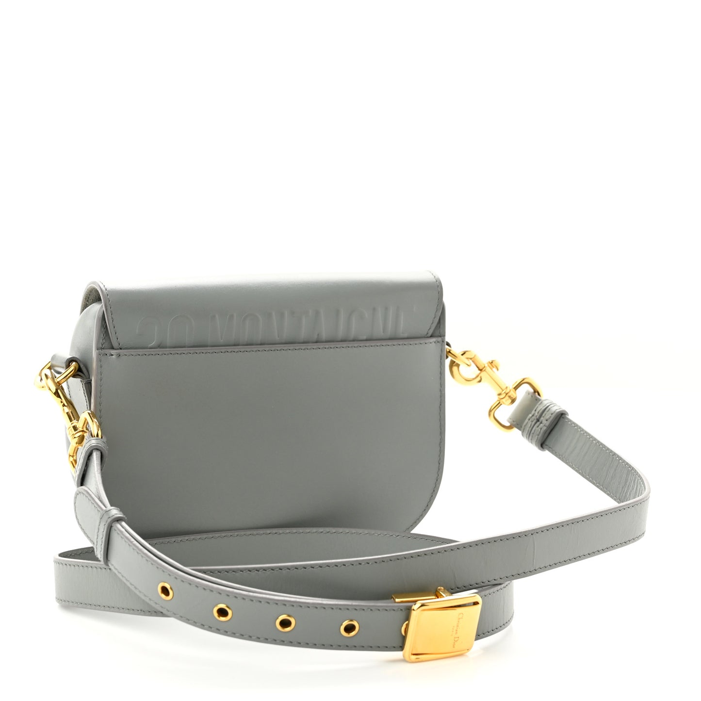 Box Calfskin Small Bobby Bag Gray
