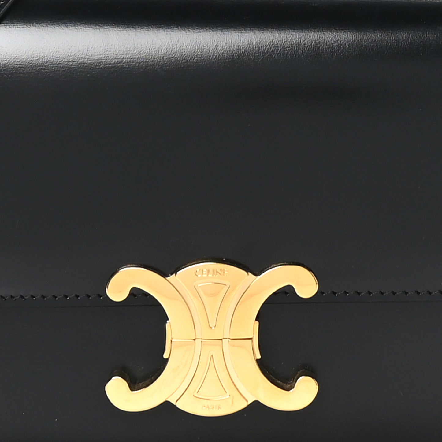 Shiny Calfskin Teen Triomphe Black