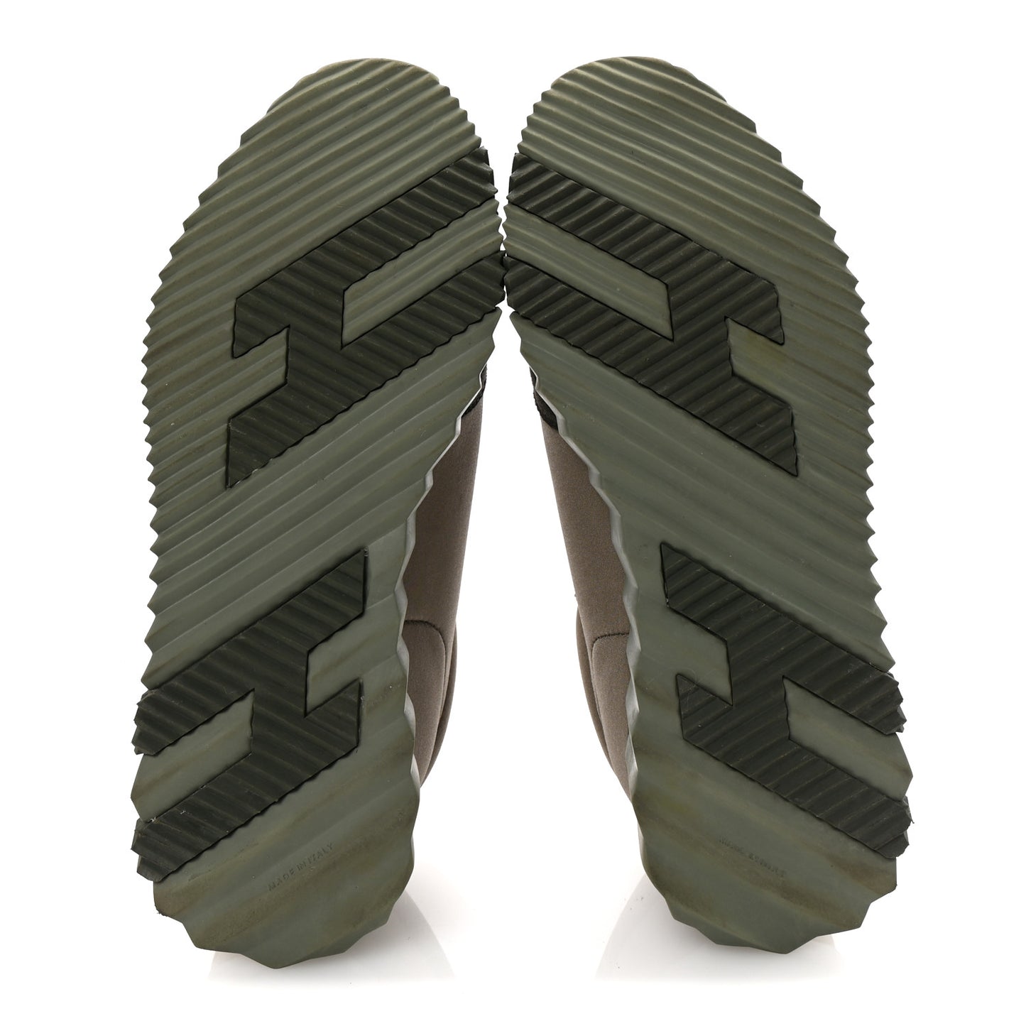 Technical Jersey Goatskin Suede Goatskin Bouncing Sneakers 39 Vert Toundra Vert Foret