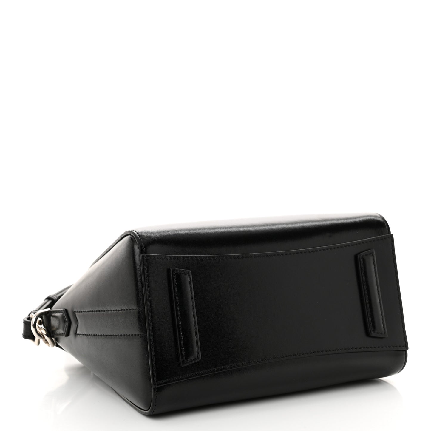 Shiny Lord Calfskin Mini Antigona Black