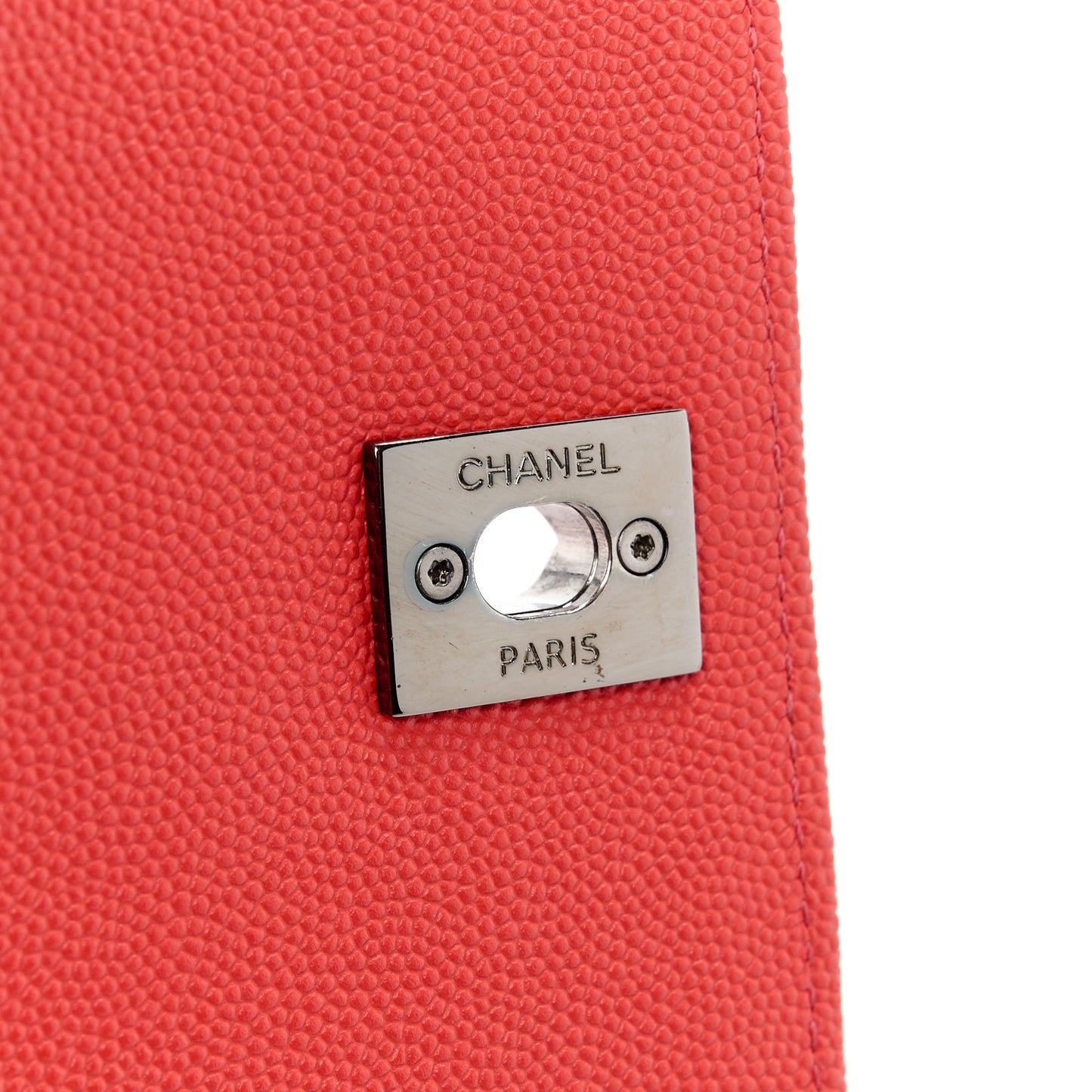 Caviar Chevron Quilted Mini Coco Handle Flap Red