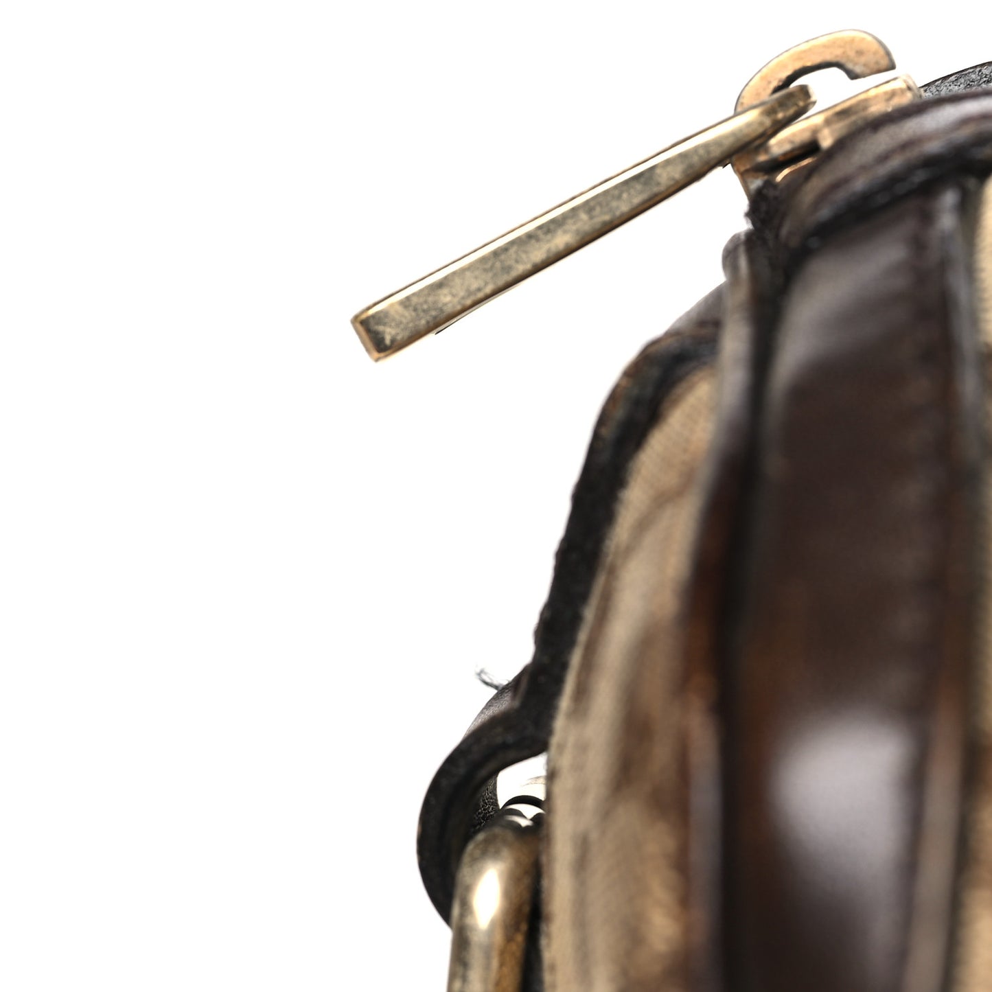 Monogram Selleria Calfskin Vintage Web Medium Boston Beige Ebony Cocoa