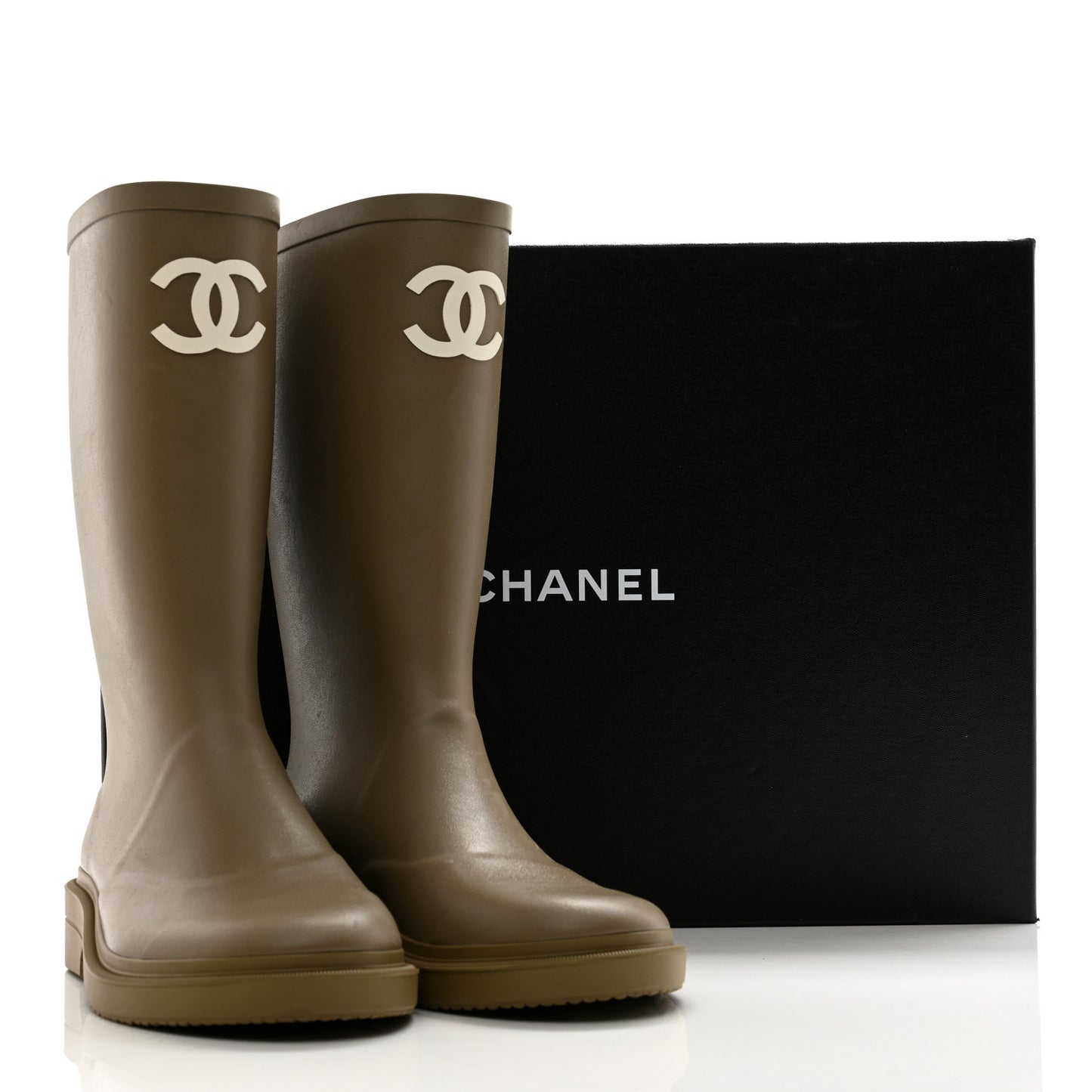 Caoutchouk CC High Boots 39 Dark Beige