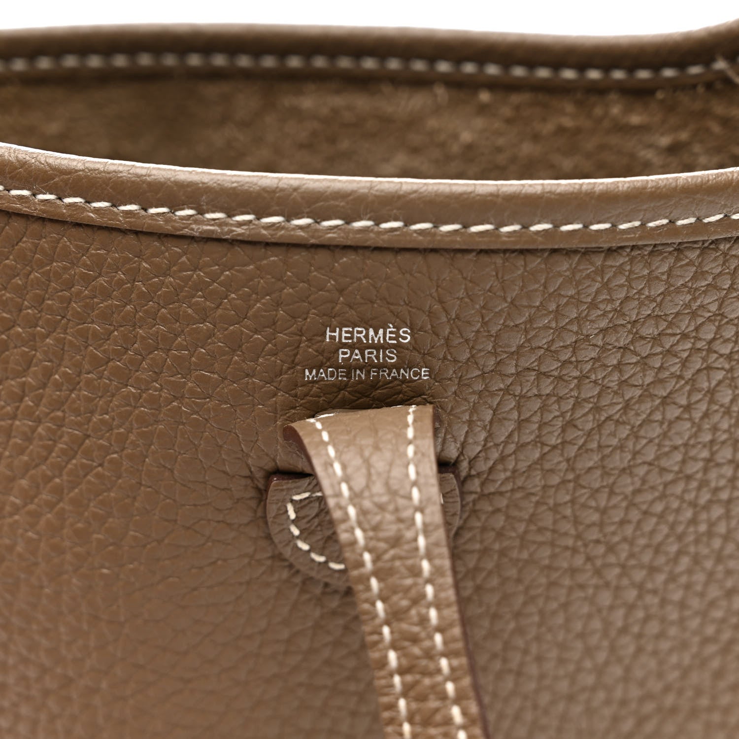 Hermes Taurillon Clemence Amazone Evelyne TPM Etoupe Bleu Indigo 6 of 10