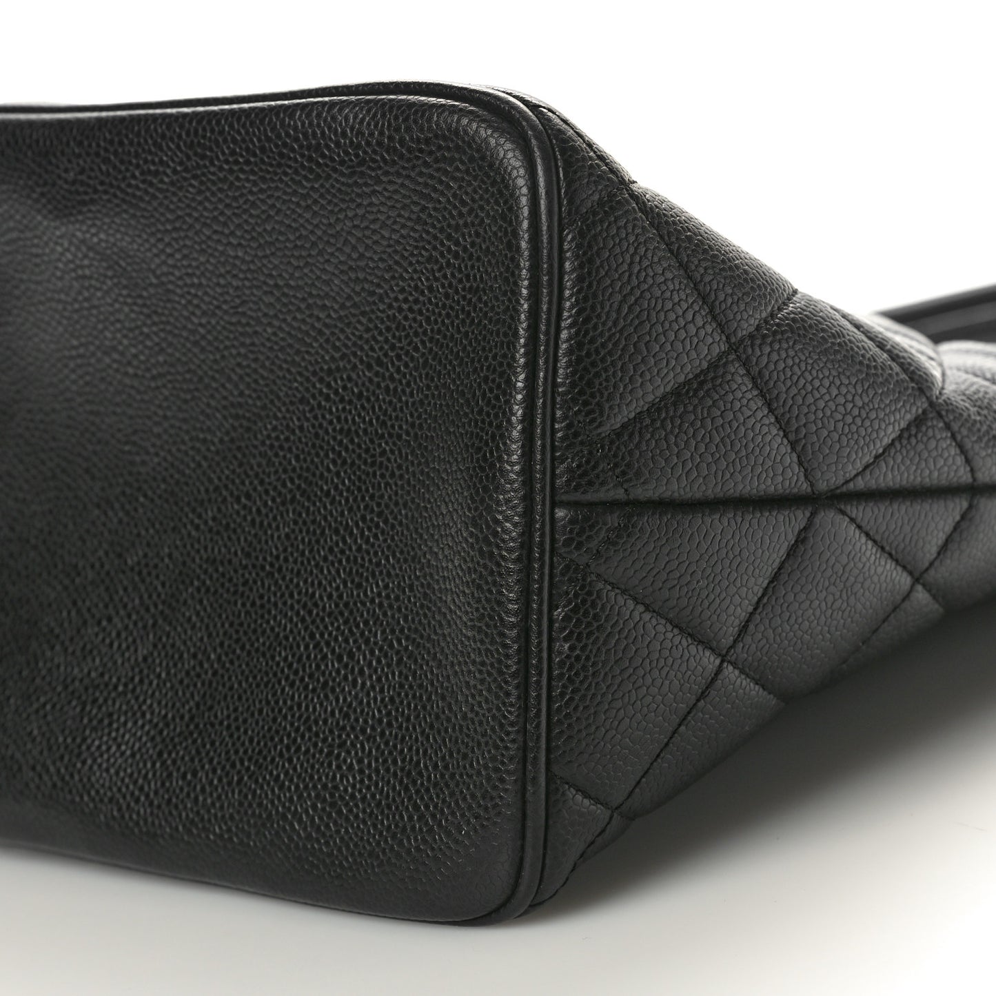 Caviar Quilted Medallion Tote Black