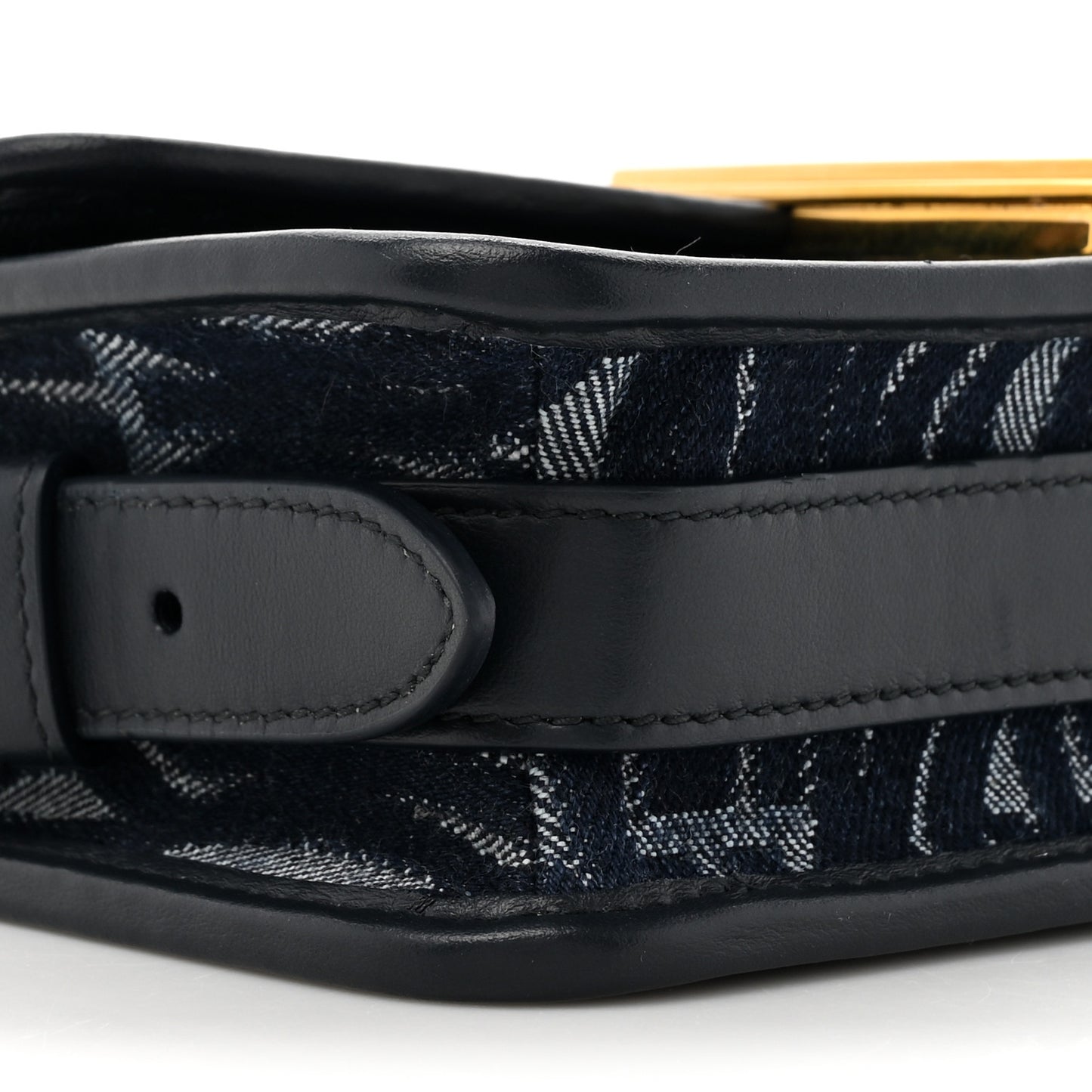Denim All Over Miss Dior Flap Blue