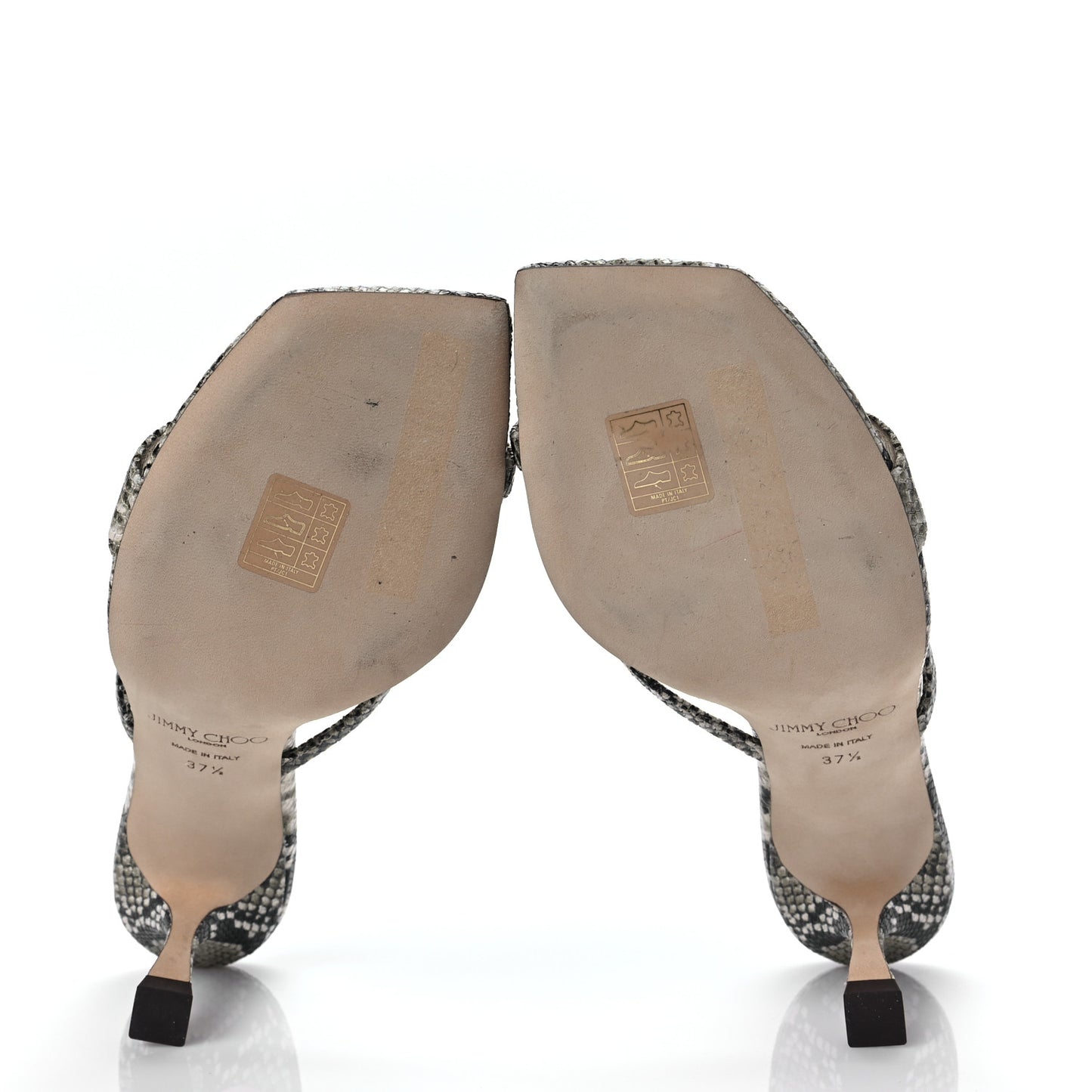 Snakeskin Embossed Maelie 70 Mule Pumps 37.5