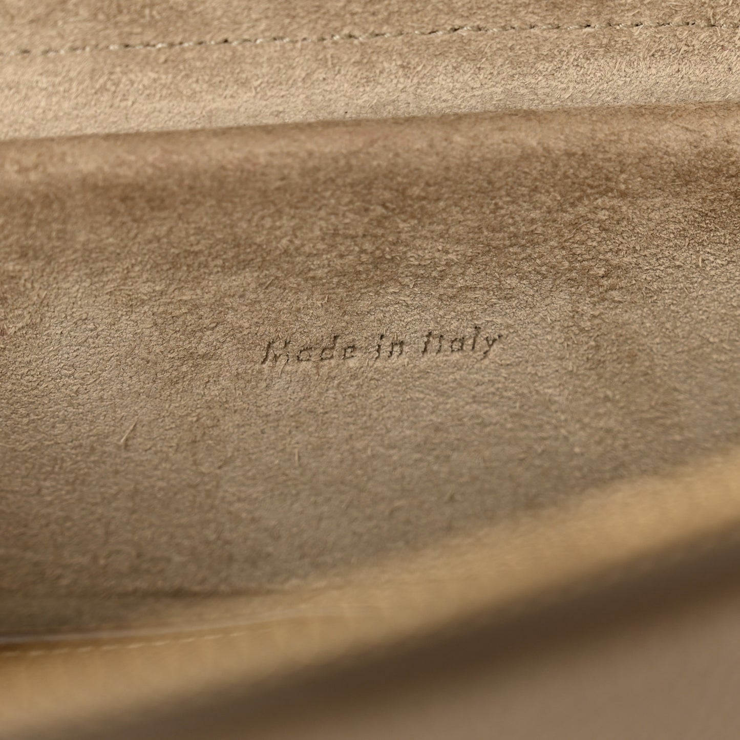 Grained Calfskin Mini Belt Bag Light Taupe
