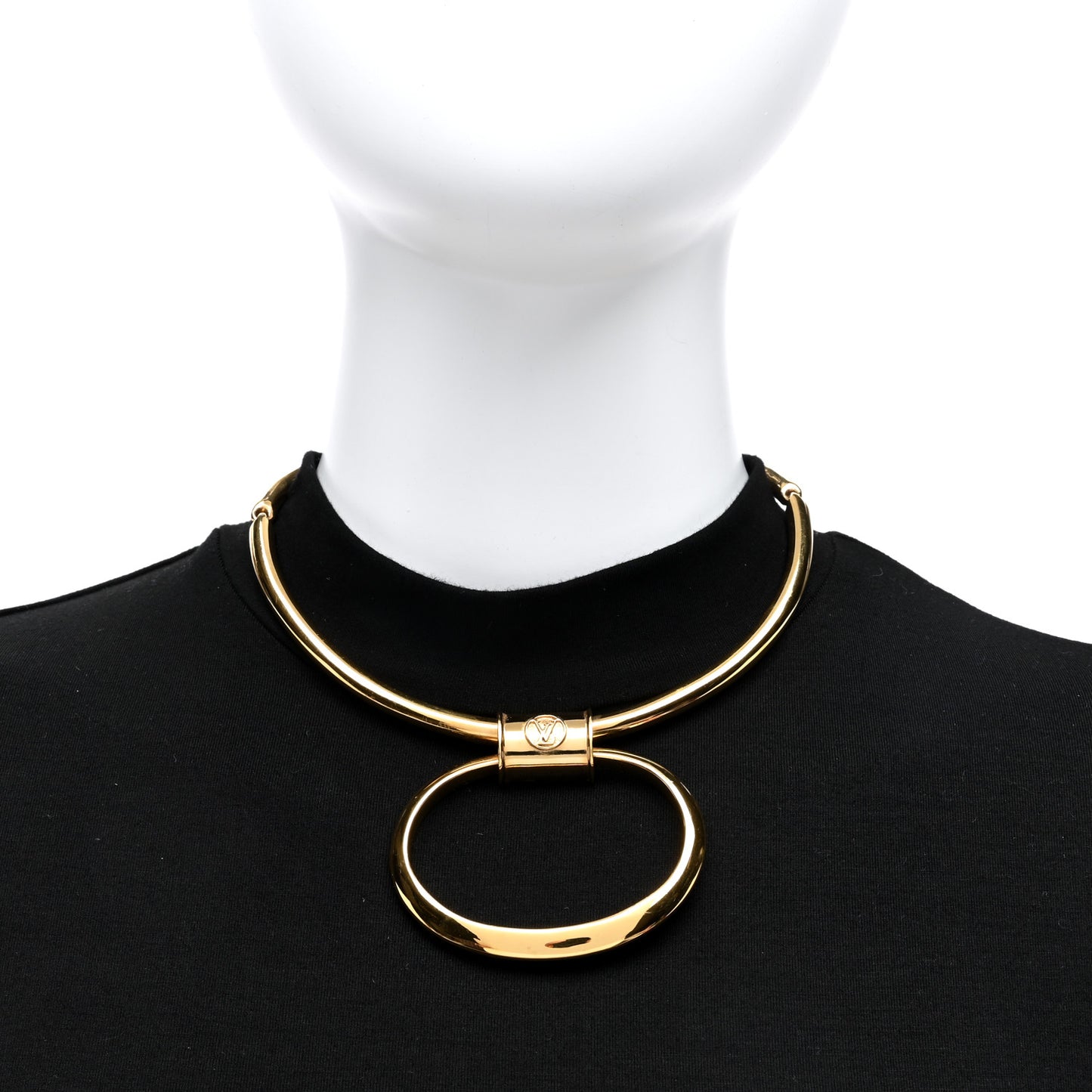 Metal Pure Choker Necklace Gold