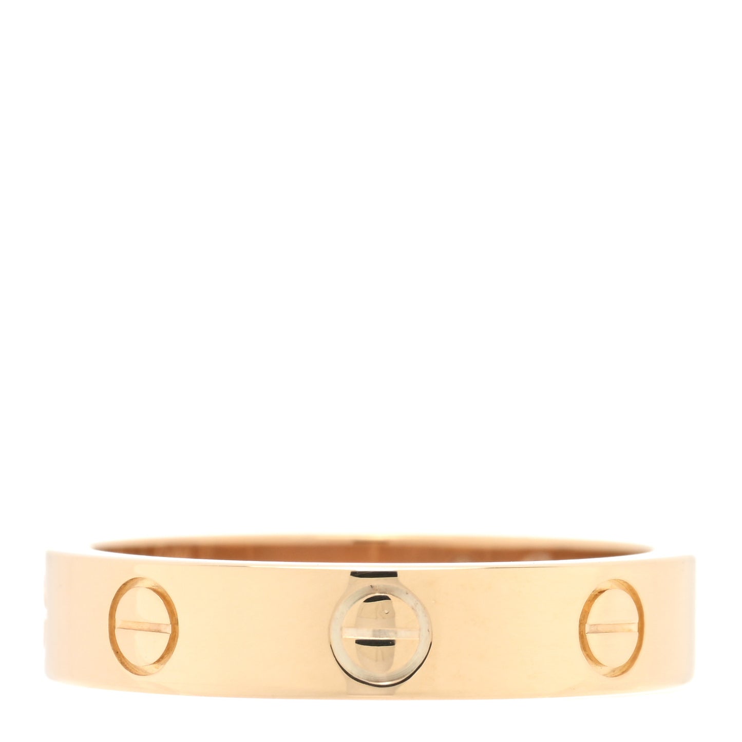 18K Yellow Gold Diamond 4mm LOVE Wedding Band Ring 53 6.5