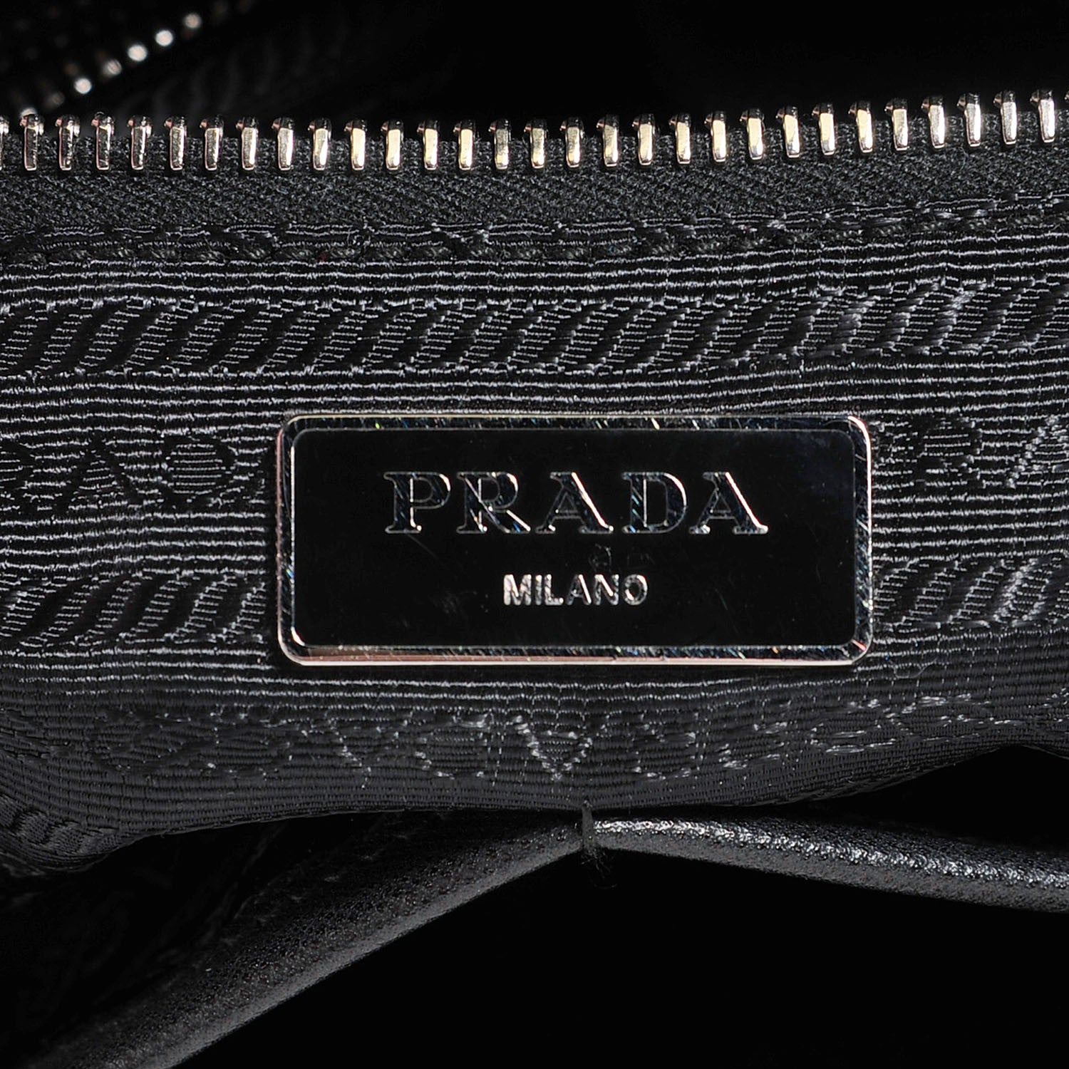 Prada Nylon Vela Baby Bag Black 7 of 11