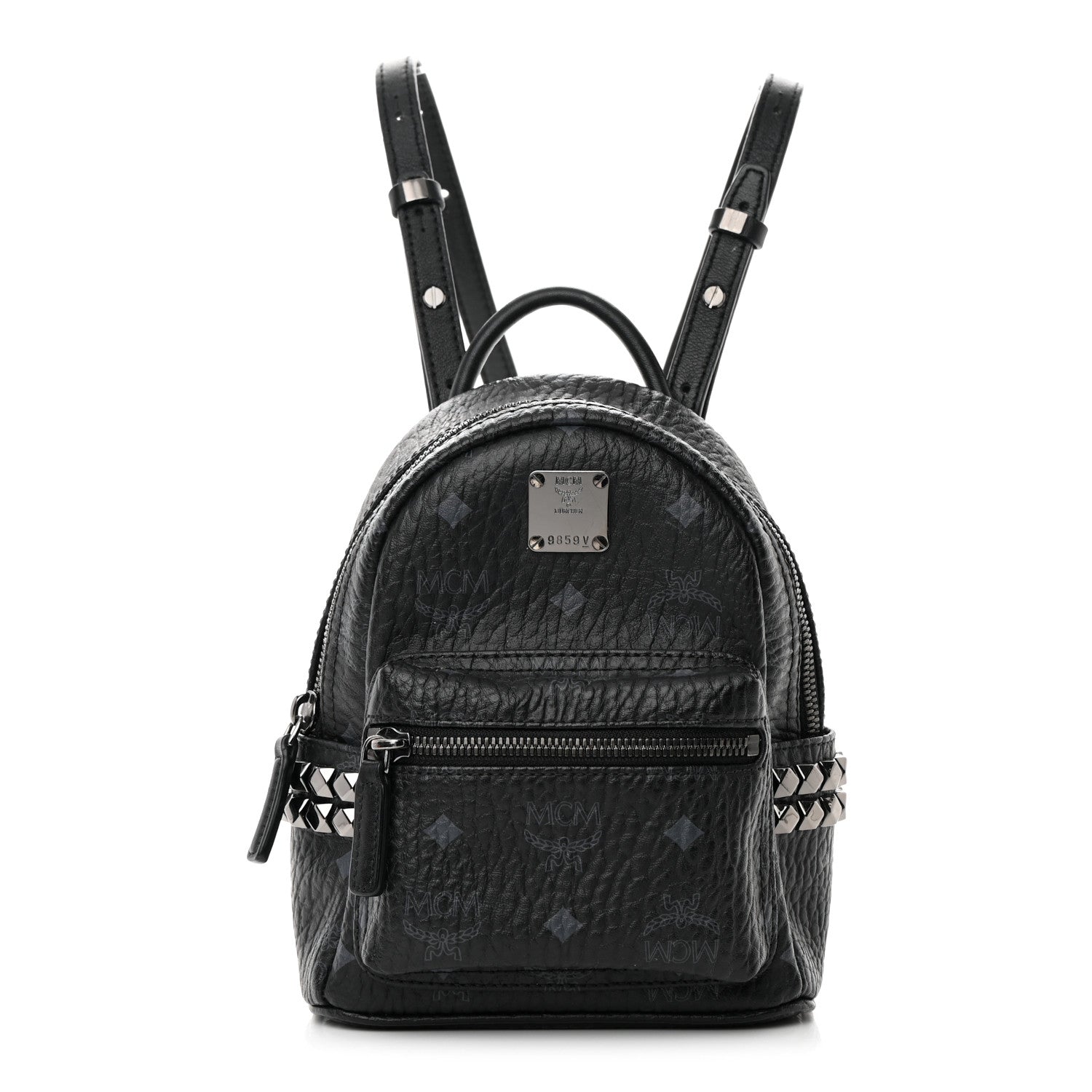 bebe black leather backpack MCM Visetos Side Stud X-Mini Stark Bebe Boo Backpack Black 1324721 – FASHIONPHILE