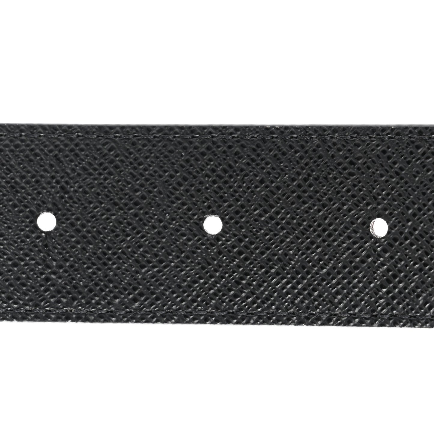 Calfskin Monogram 30mm LV Initiales Reversible Belt 75 30 Black