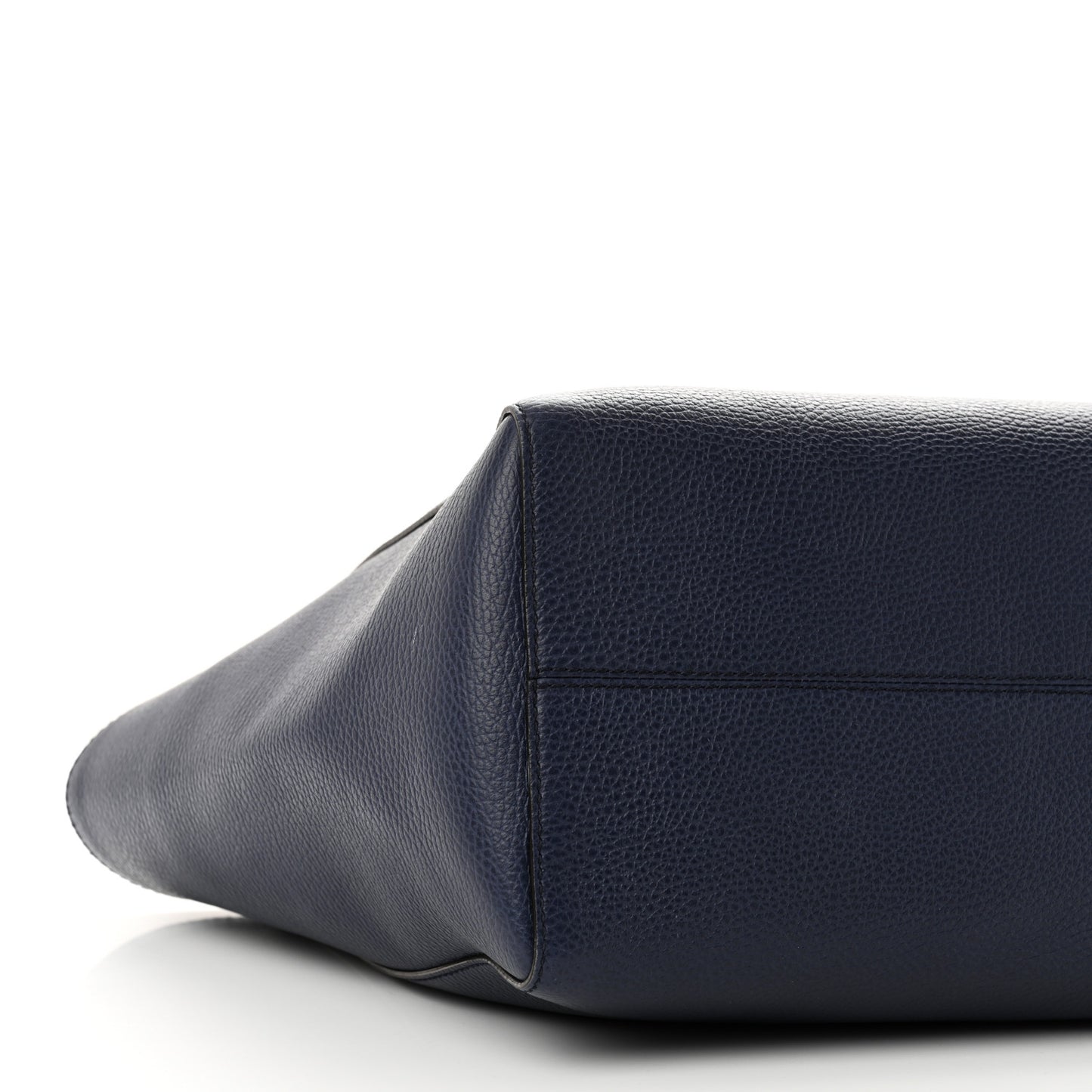 Dollar Calfskin Medium Swing Tote Marine Deep Cobalt