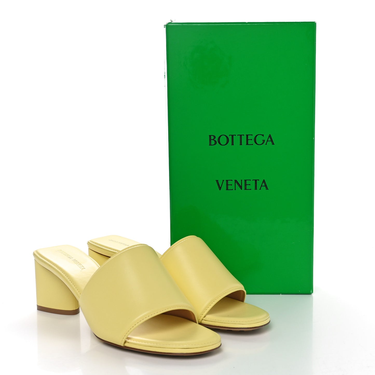 Vienna Calfskin The Band Mule Sandals 39 Lemonade