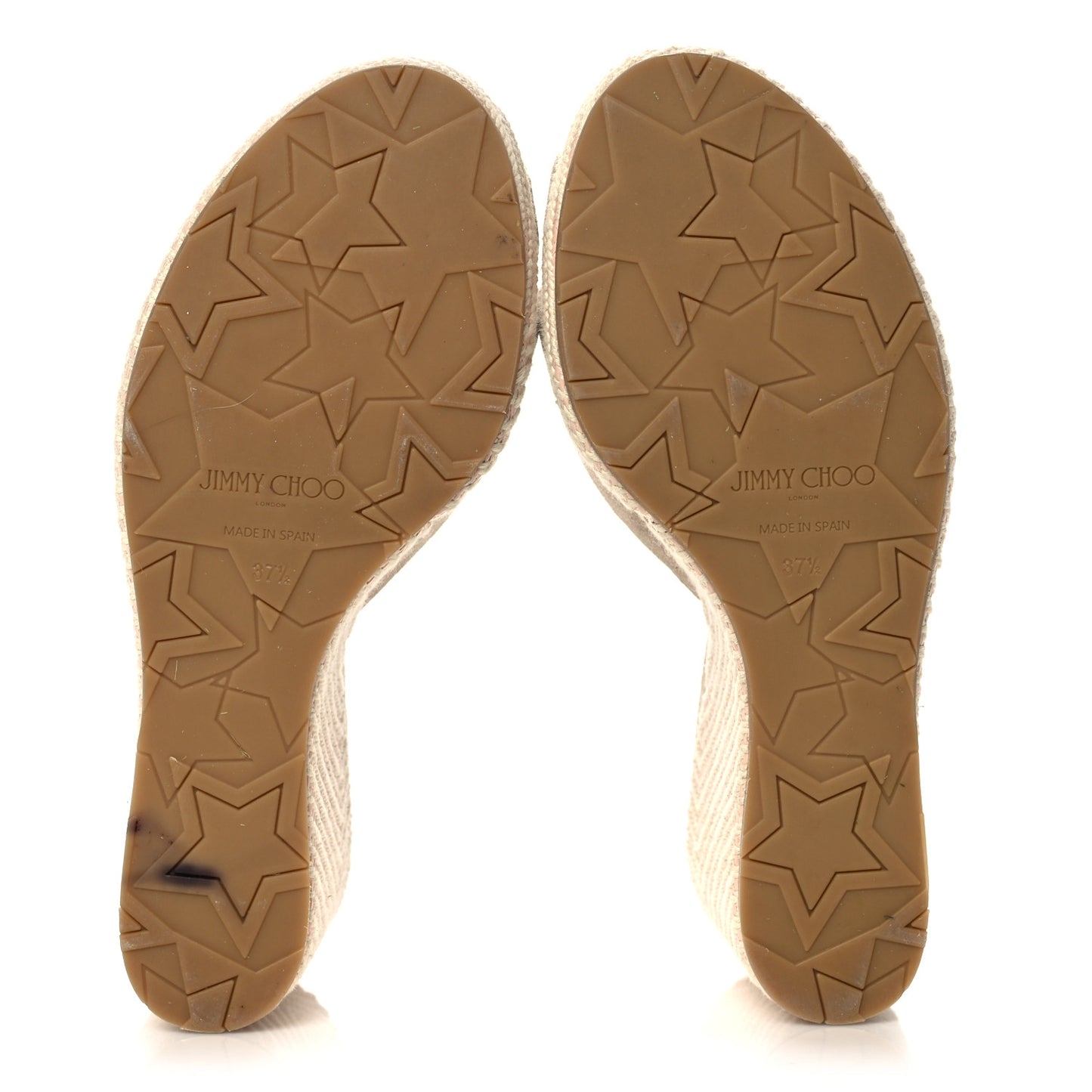 Suede Wedge Sandals 37.5 Pale Pink