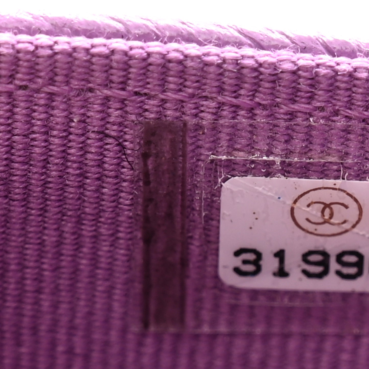 Caviar Quilted Flap Card Holder Wallet Purple