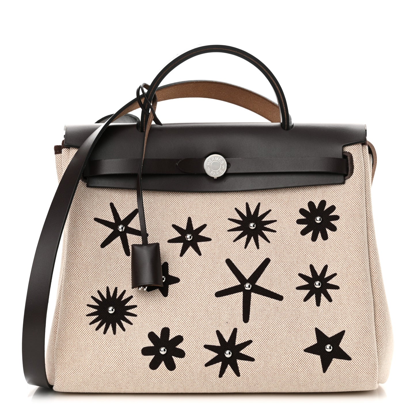 H Plume Canvas Vache Hunter Circuit Rider Hobnailed Herbag Zip Retourne 31 PM Ebene Ecru
