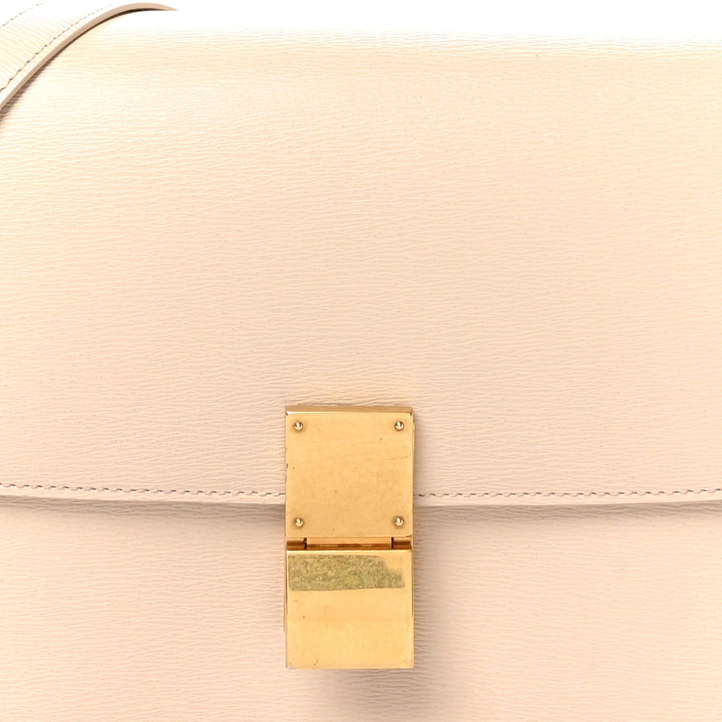 Liege Calfskin Medium Classic Box Flap Bag Powder