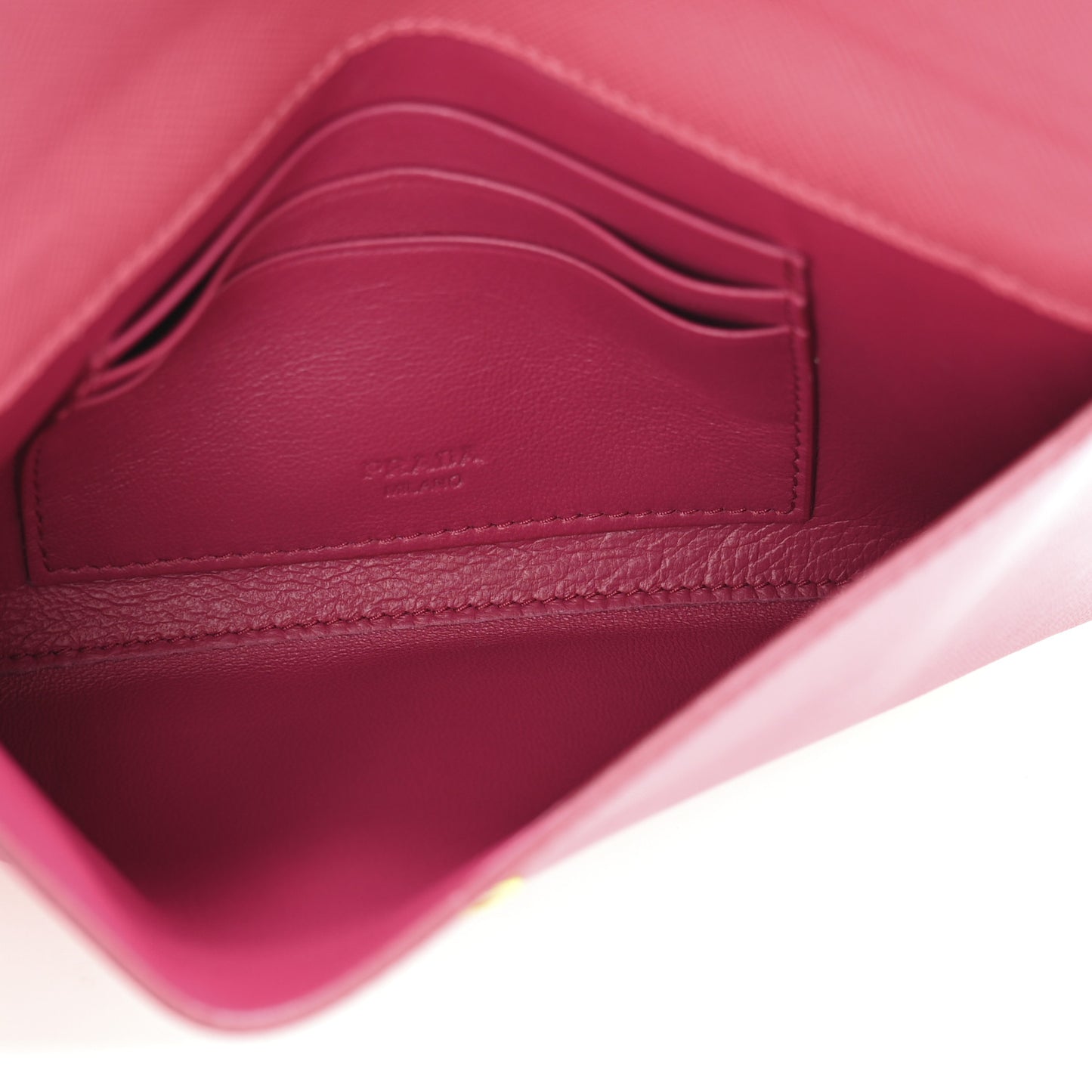 Saffiano Metal Large Flap Wallet Peonia
