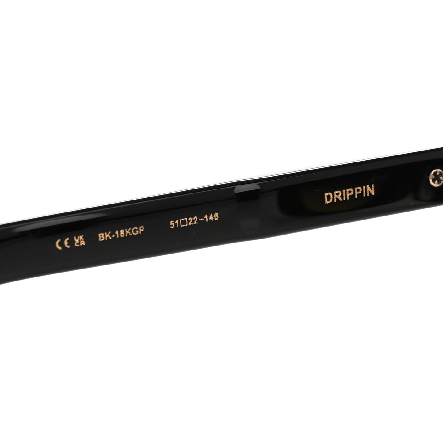 Acetate Drippin Sunglasses Black