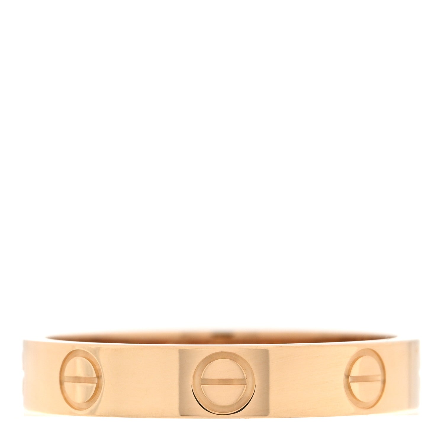 Cartier 18K Yellow Gold 3.5mm LOVE Wedding Band Ring 55 7.25 1 of 5