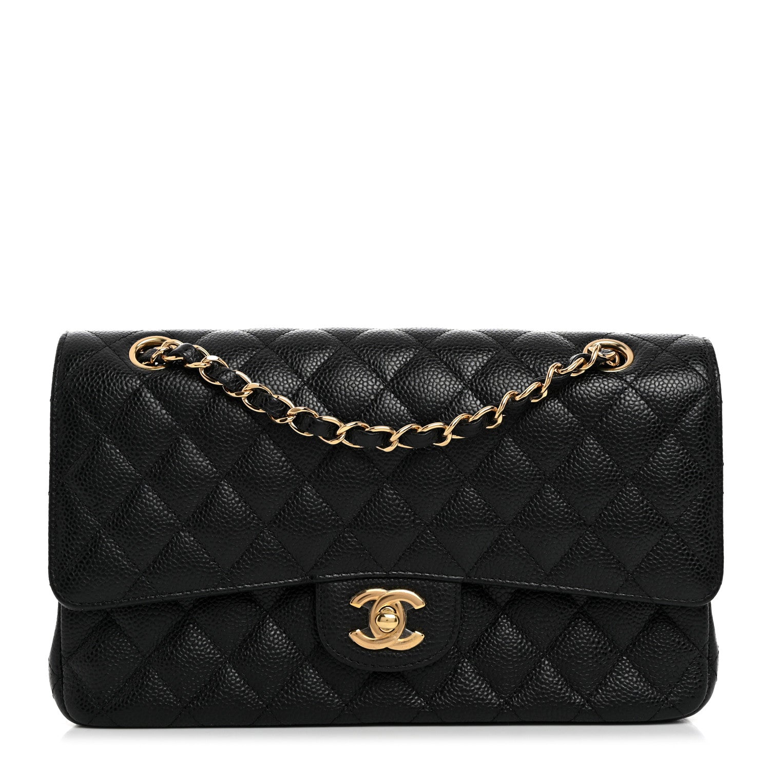 Chanel Caviar Quilted Medium Double Flap Black 1 of 10