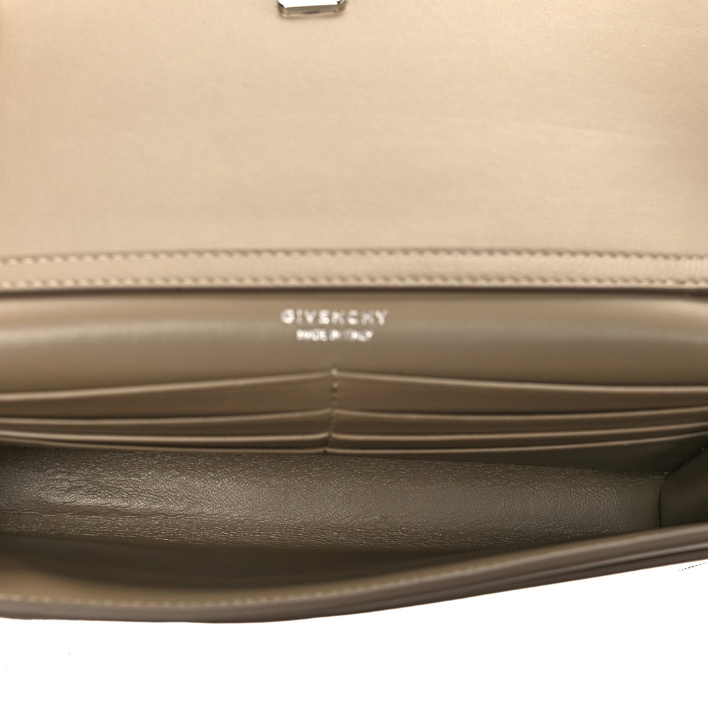 Calfskin 4G Wallet on Chain Dune