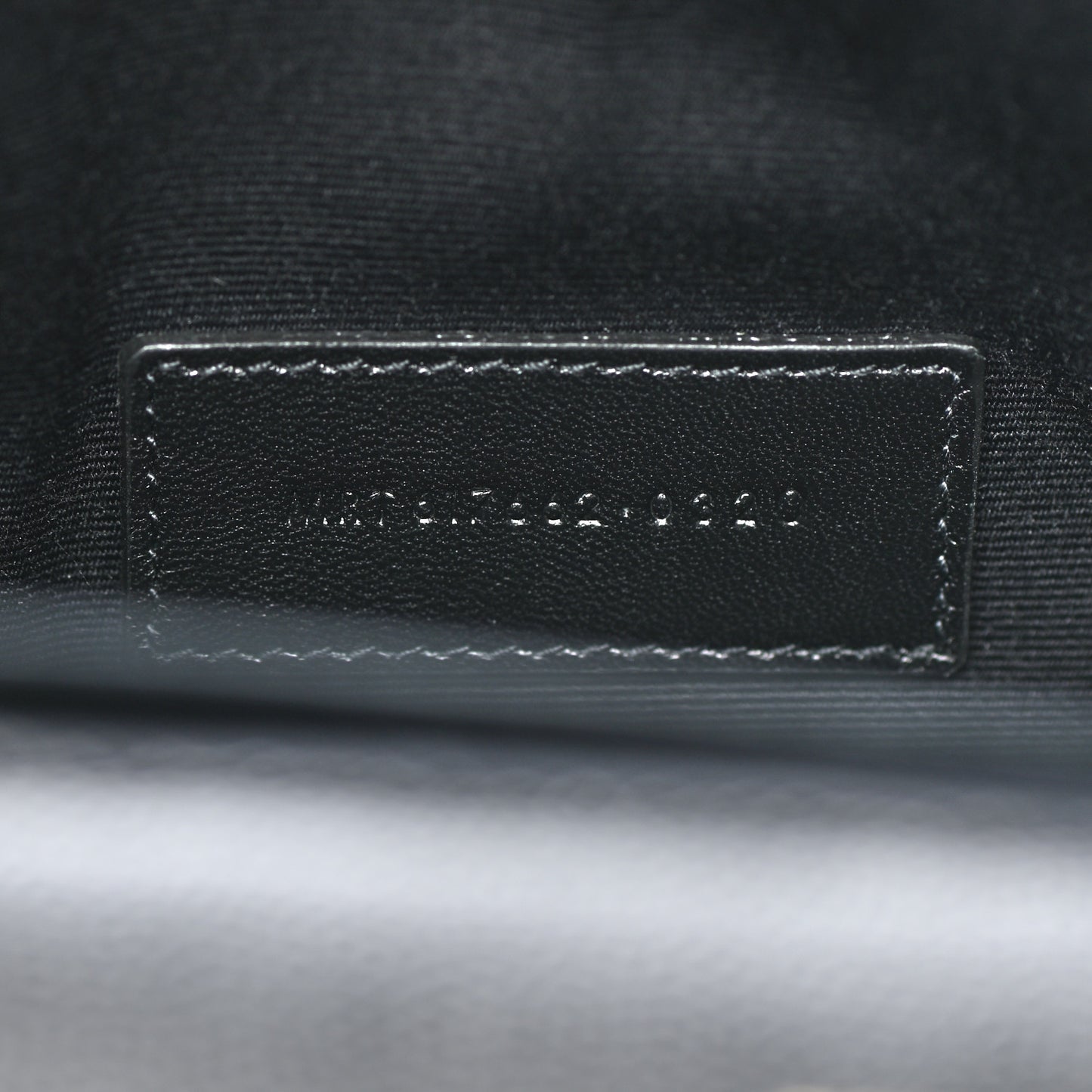 Grain De Poudre Matelasse Chevron Monogram Envelope Clutch Black