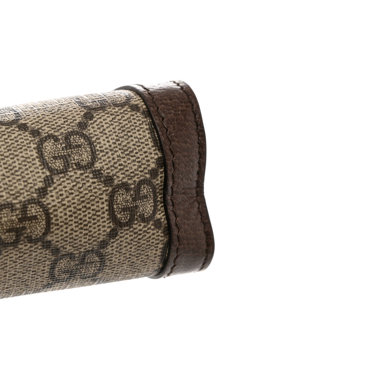 GG Supreme Monogram Web Ophidia Pouch Brown