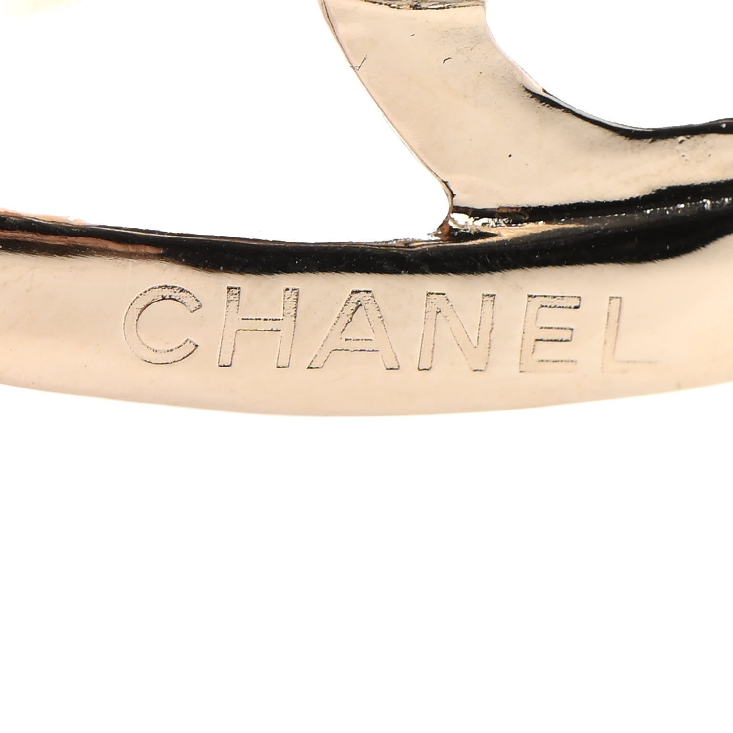 Chanel Metal CC Heart Coco In Love Hoop Earrings Gold 4 of 6